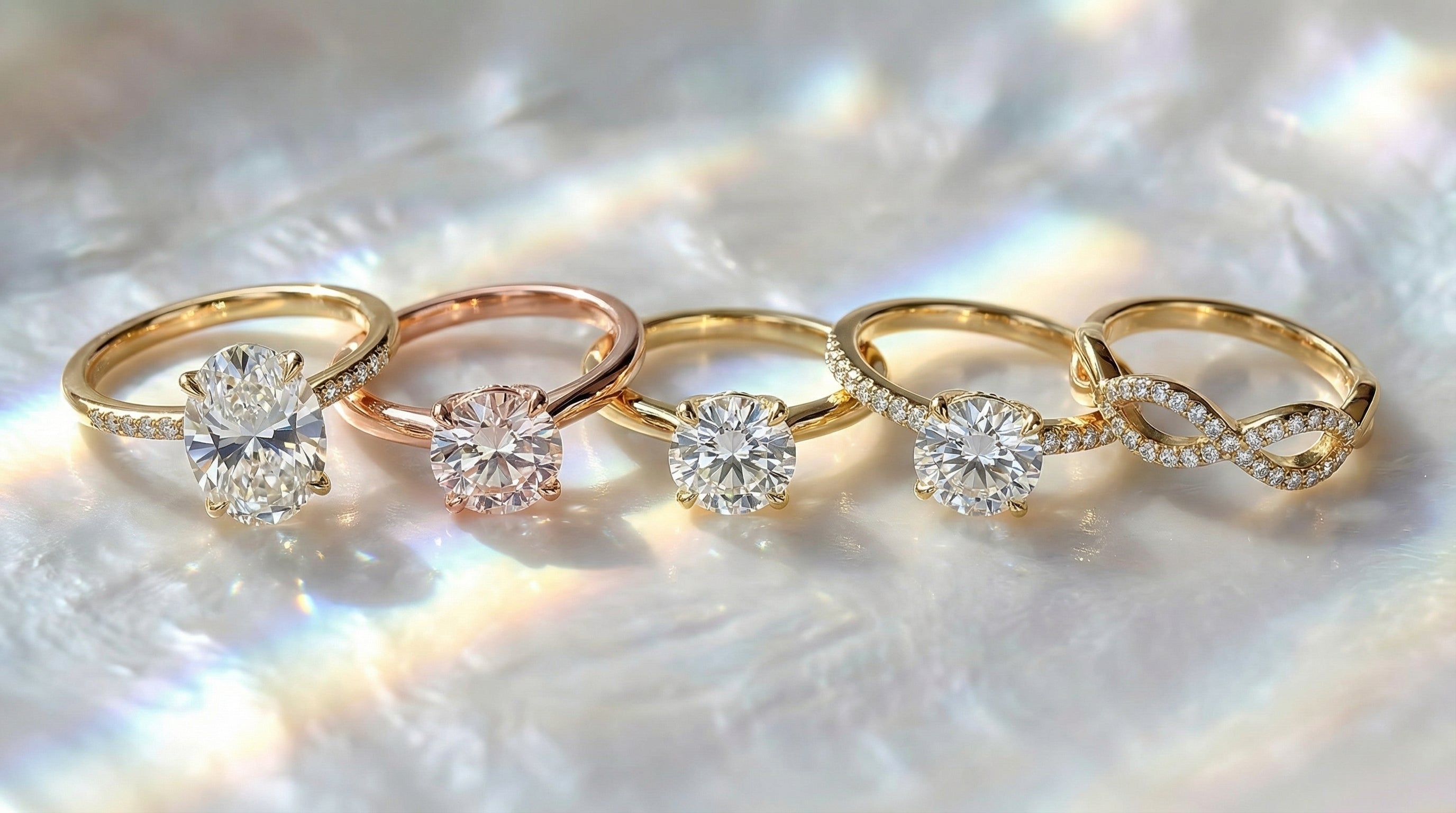 18k gold engagement rings - hero image
