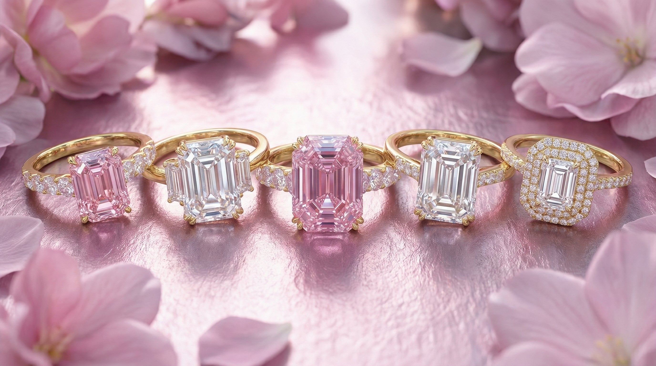 4 carat emerald cut diamond ring - hero image