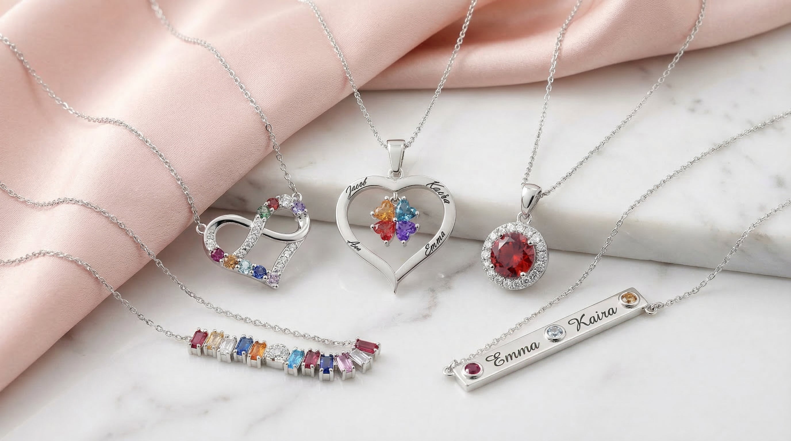 custom birthstone necklace for mom - hero image