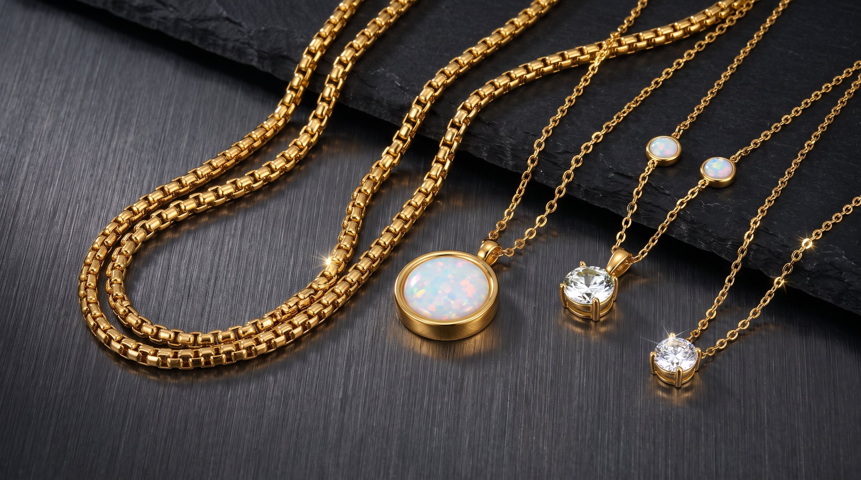 men's chain necklace 18 inch editorial image