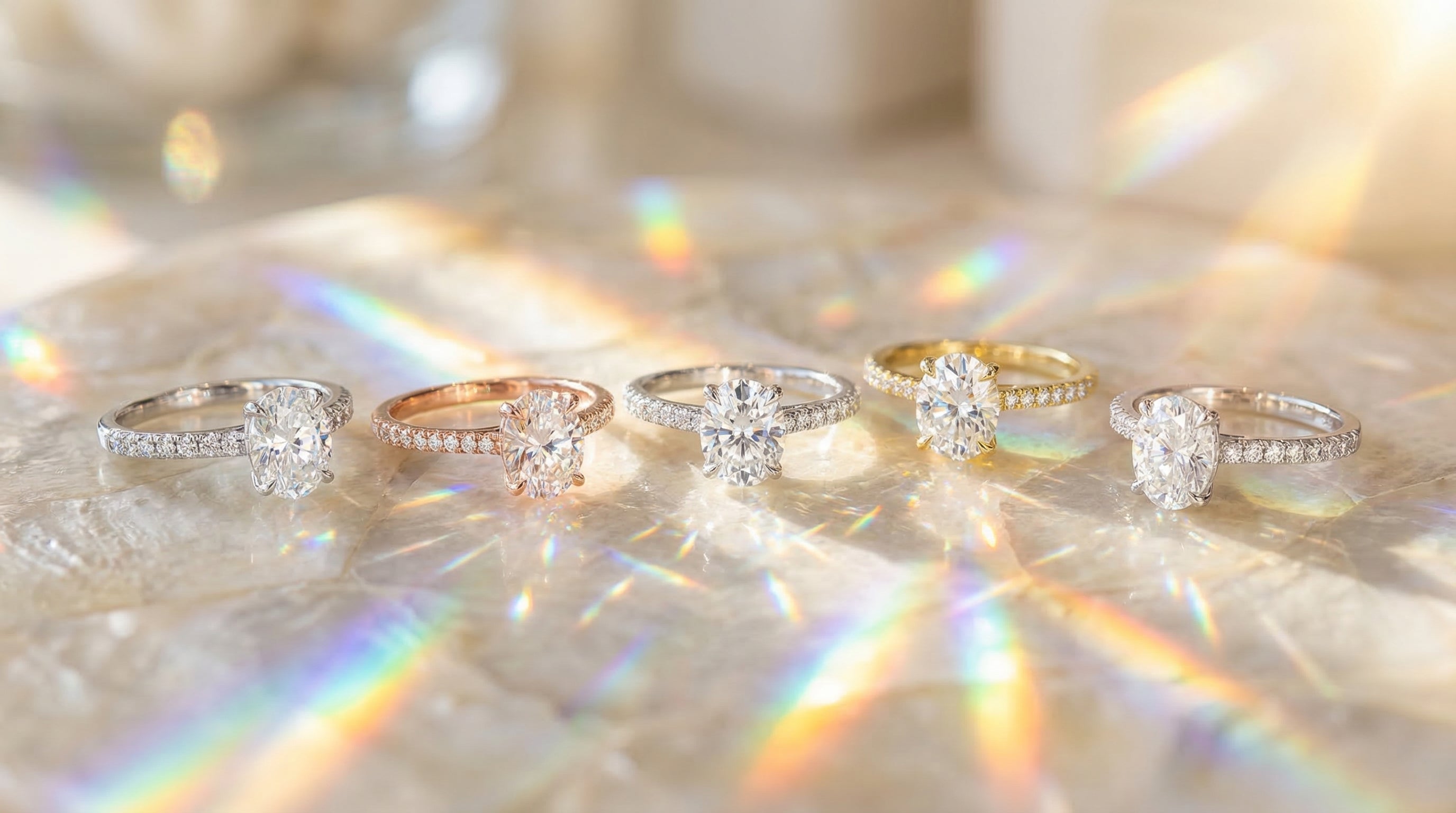 moissanite engagement rings near me - hero image