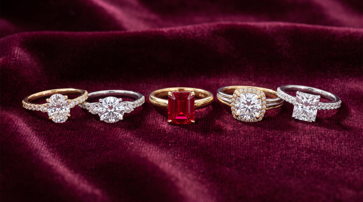 real ruby rings for sale editorial image