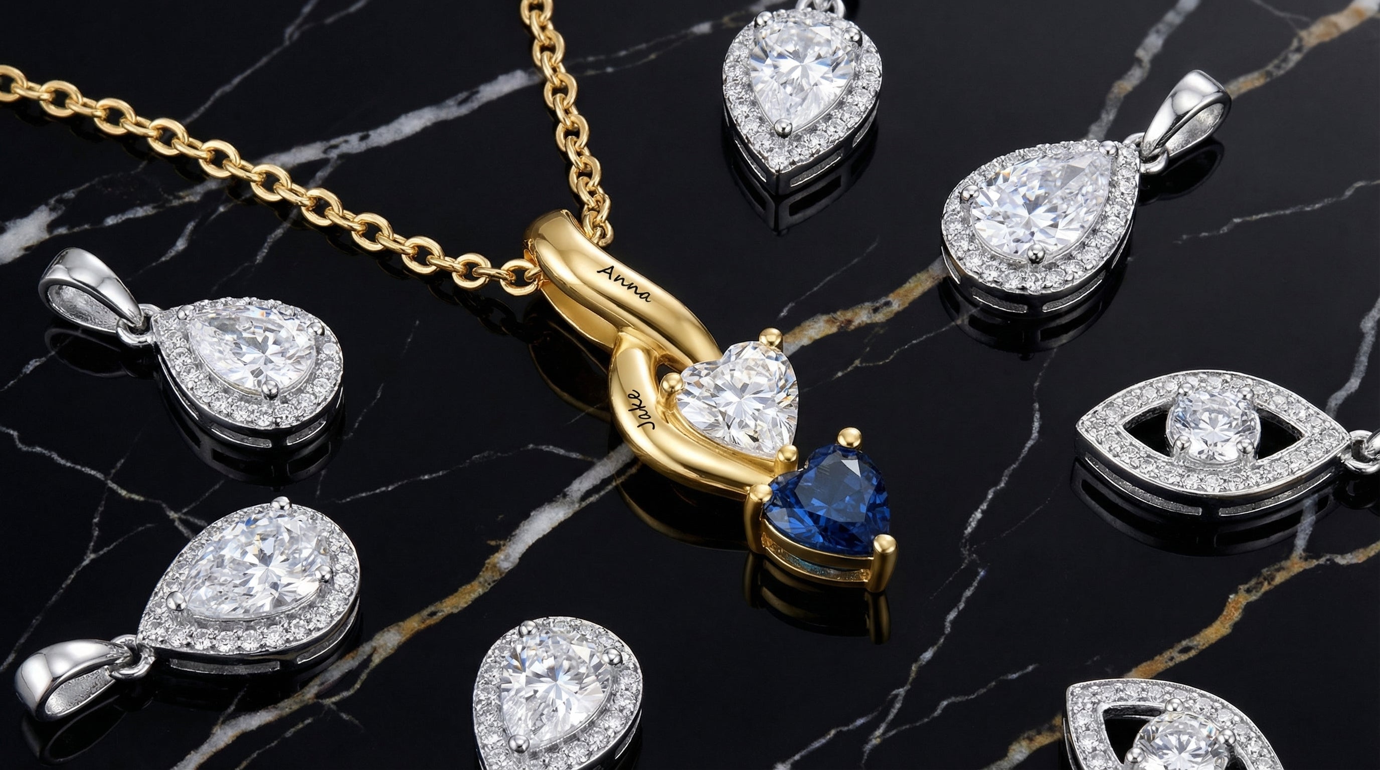 vvs moissanite custom pendant - hero image