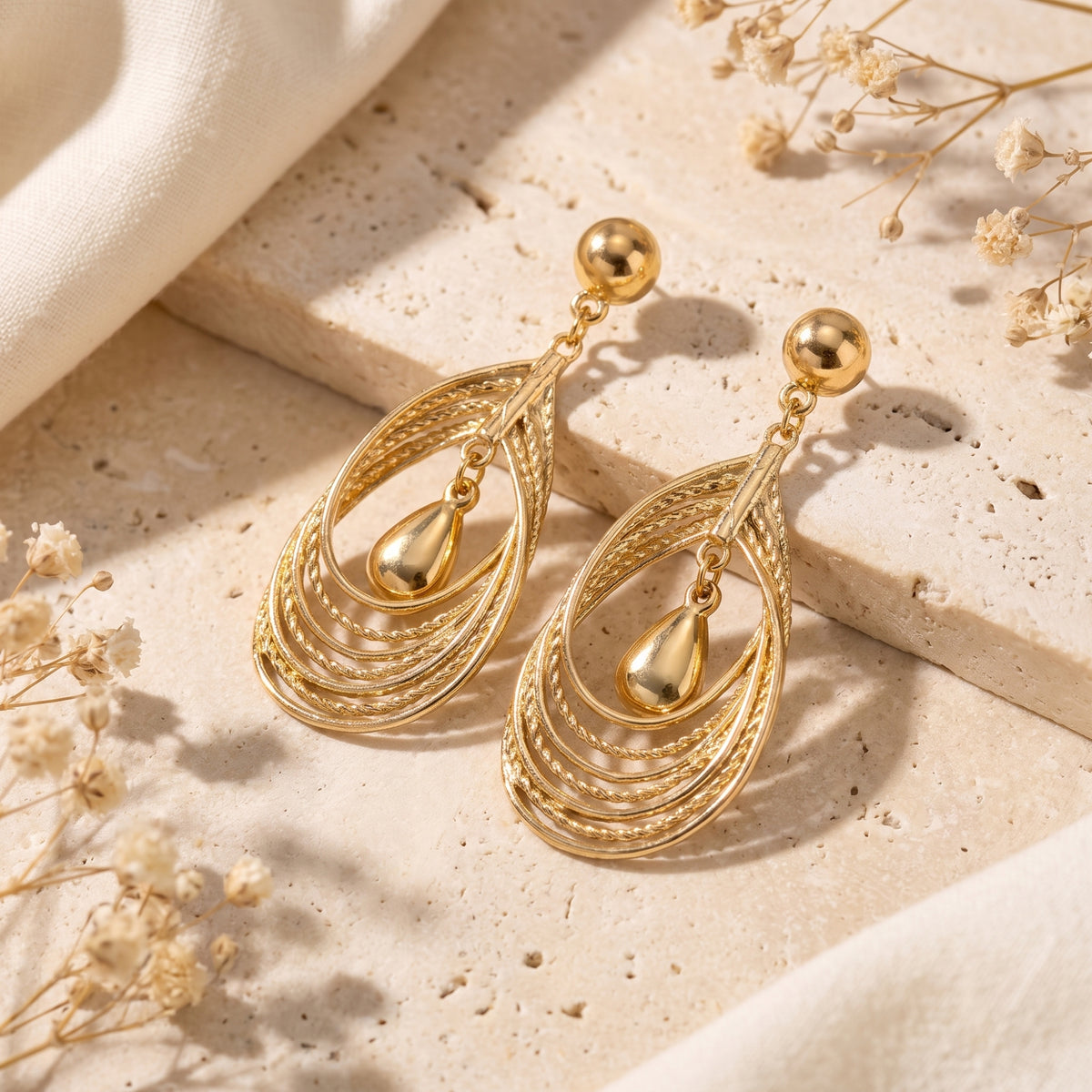 The Layered Teardrop Earrings