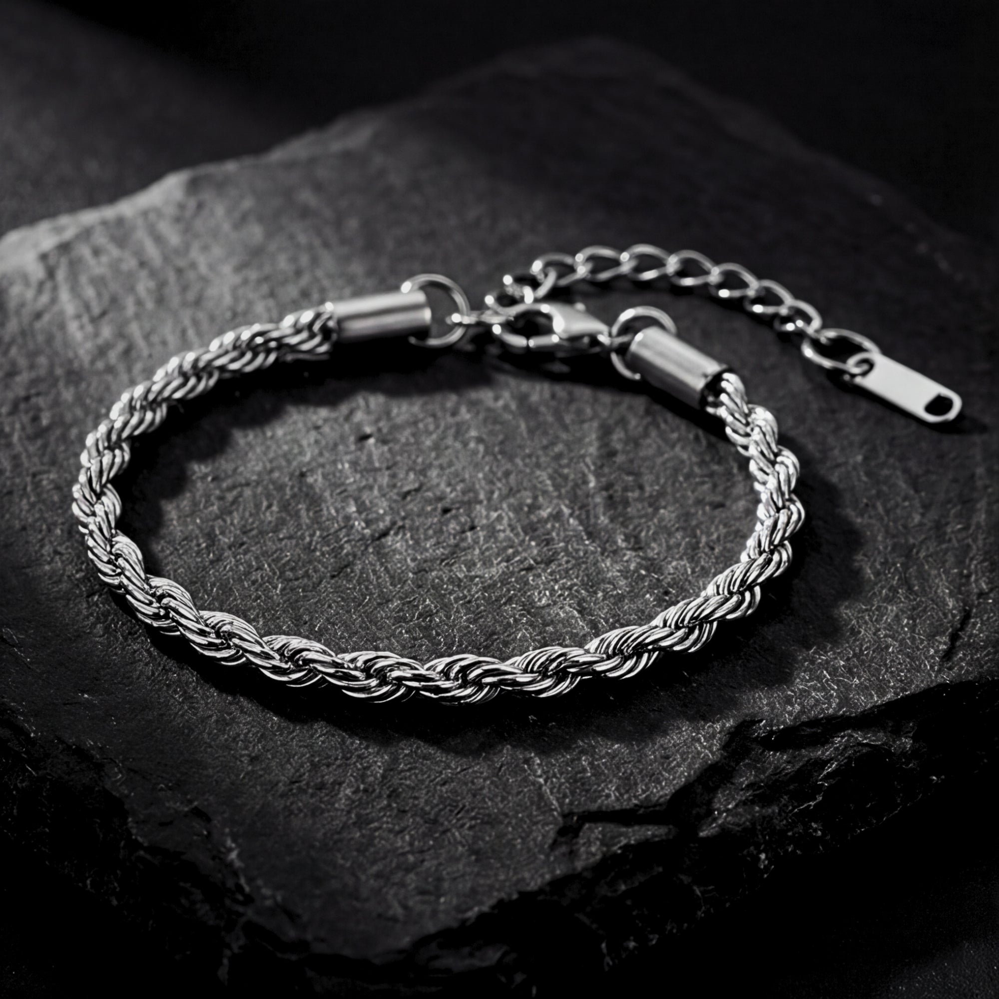 The Mariner Rope Bracelet - Silver - 5mm