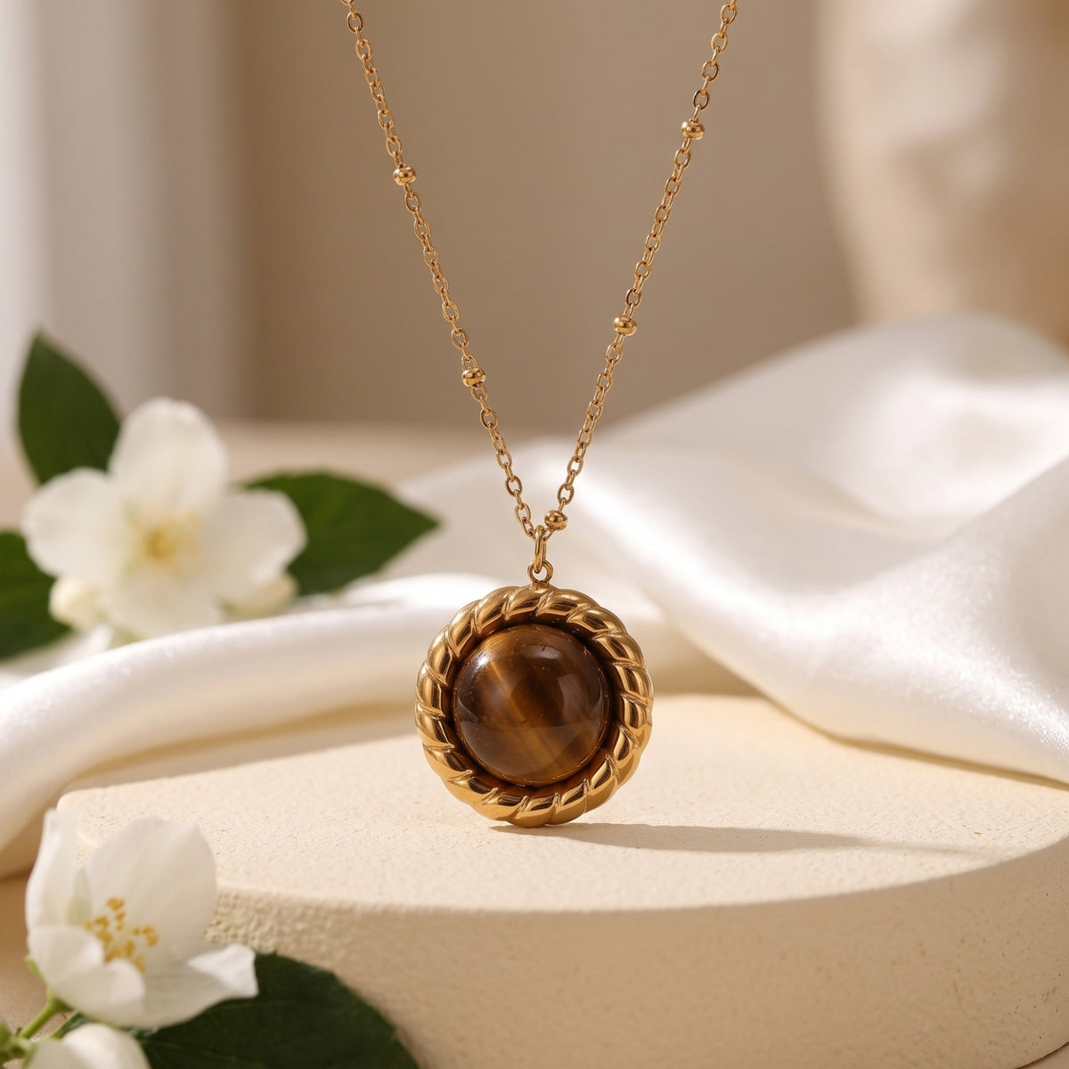 The Aura Cabochon Pendant Necklace