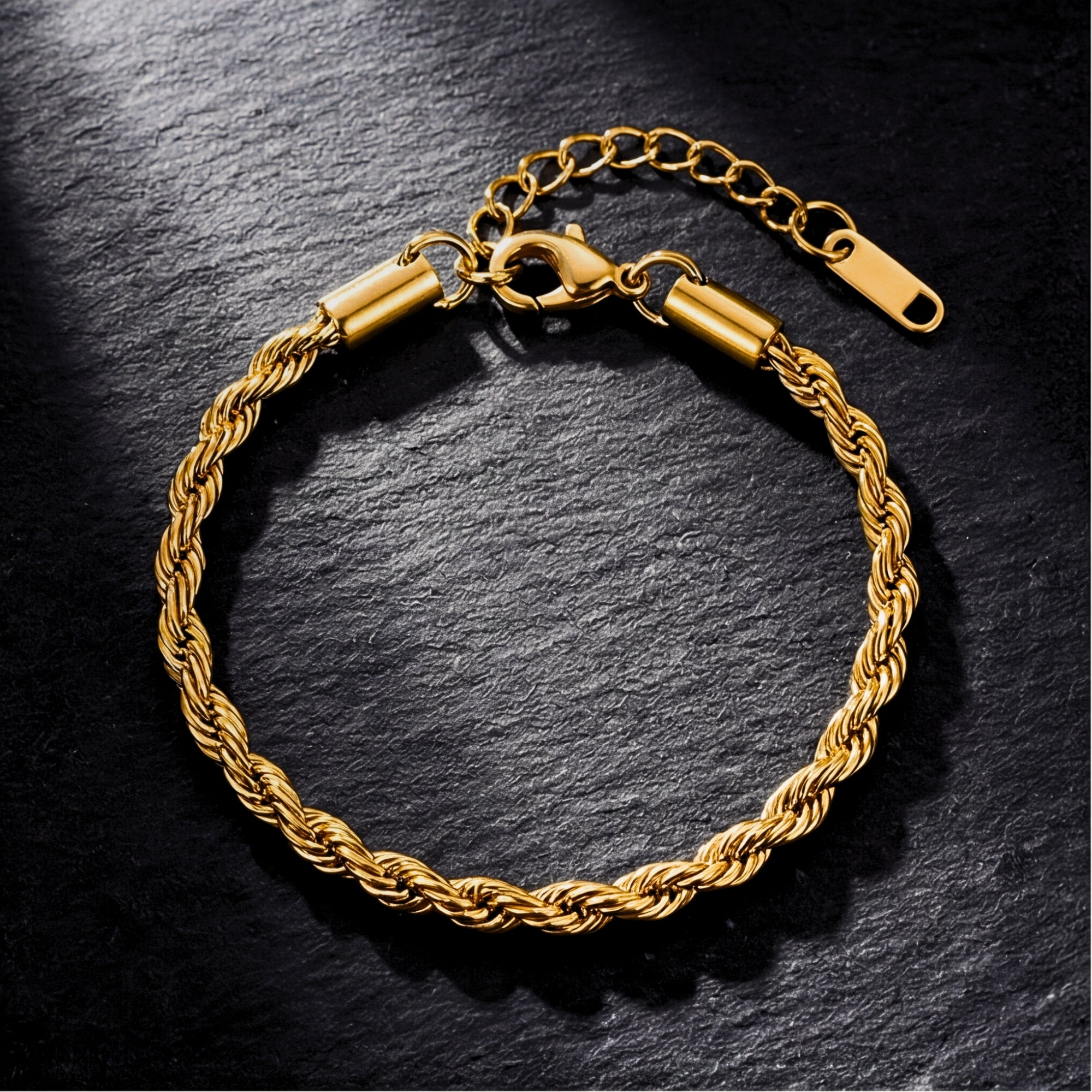 Classic Rope Bracelet - Gold - 5mm
