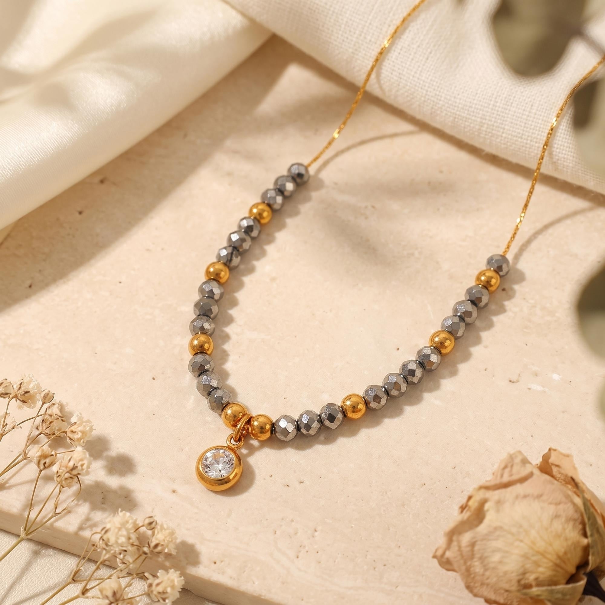 The Solis Beaded Necklace