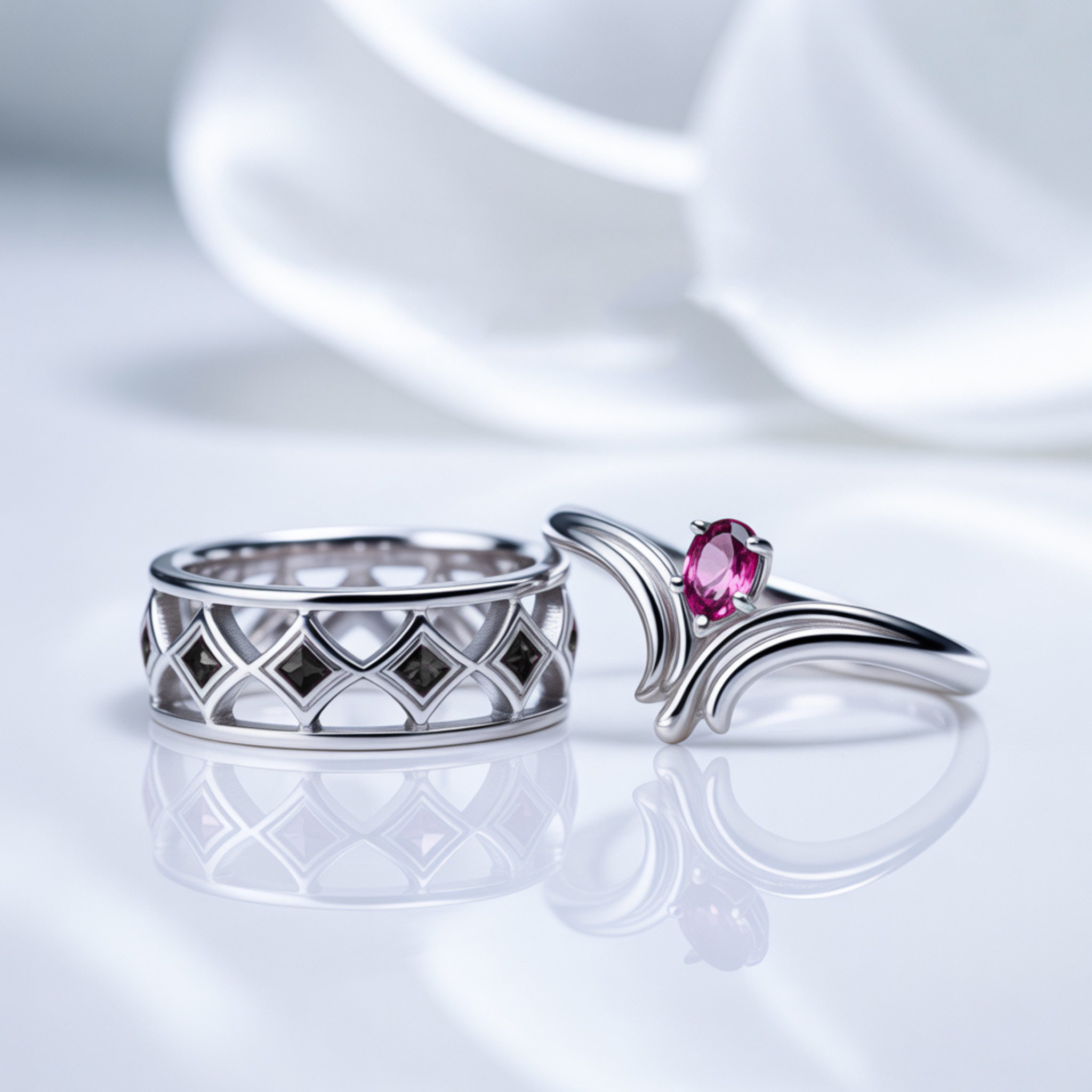 The Lattice Flow Couples Rings - View 1