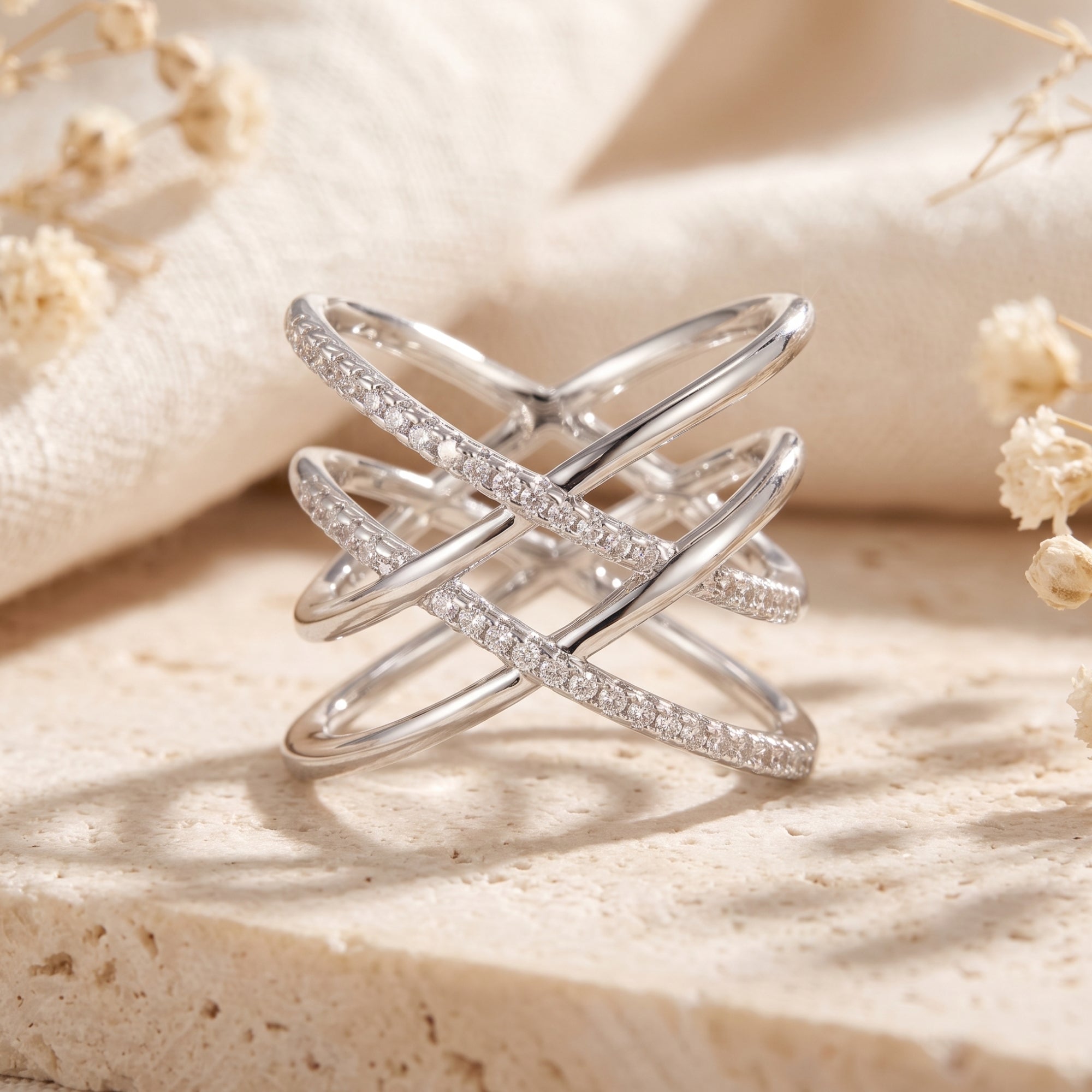 La bague multi-anneaux entrecroisés