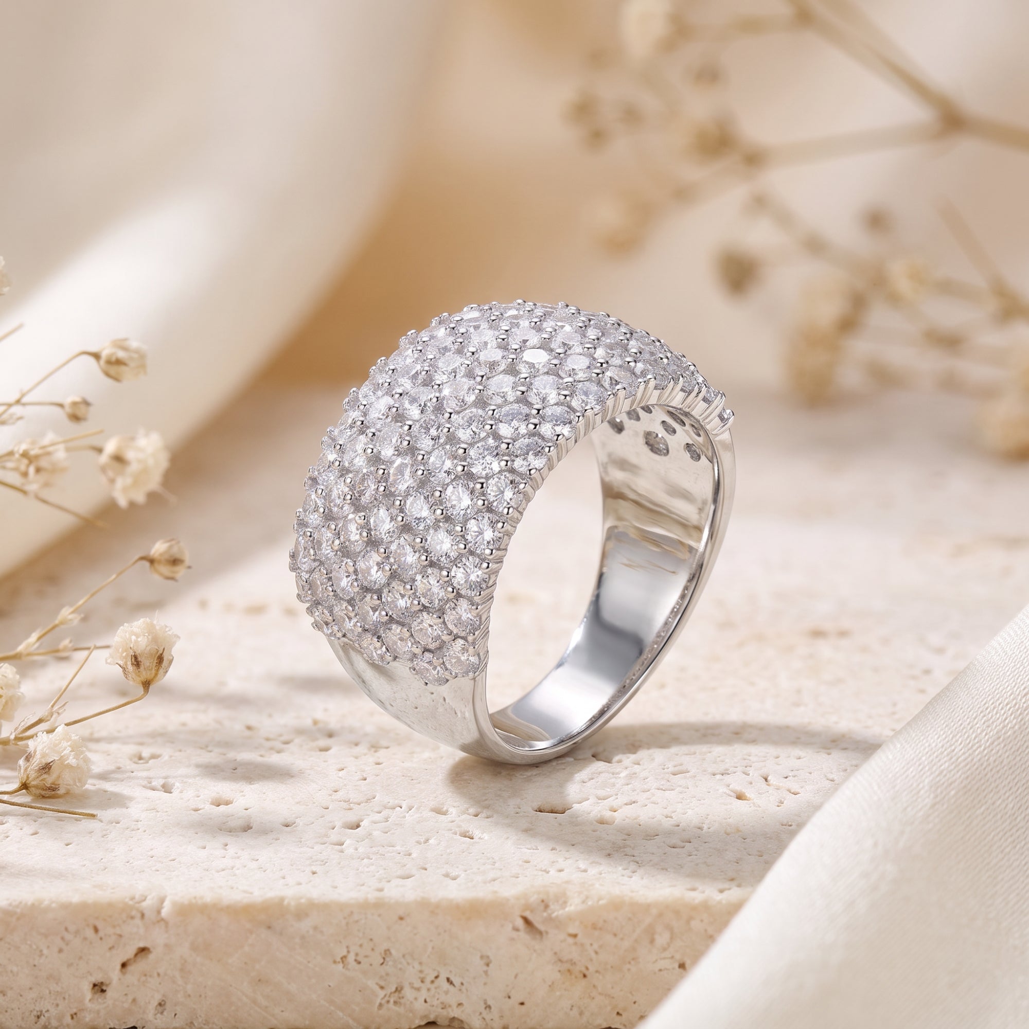 The Cascade Shimmer Ring