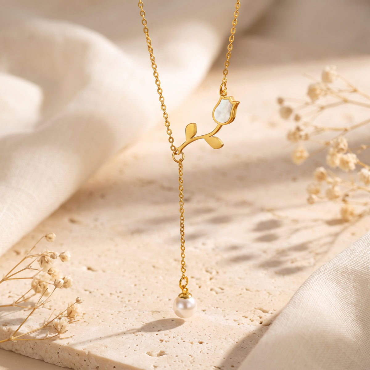 The Tulip Lariat Necklace