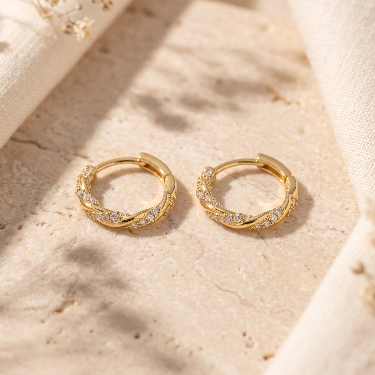 The Twisted Pave Earrings