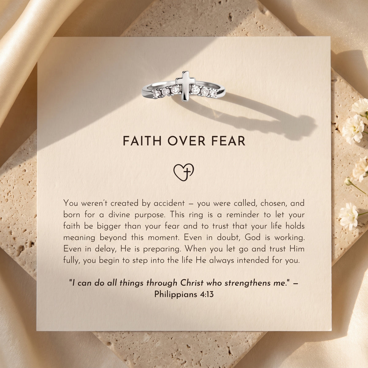 The Contoured Cross Ring