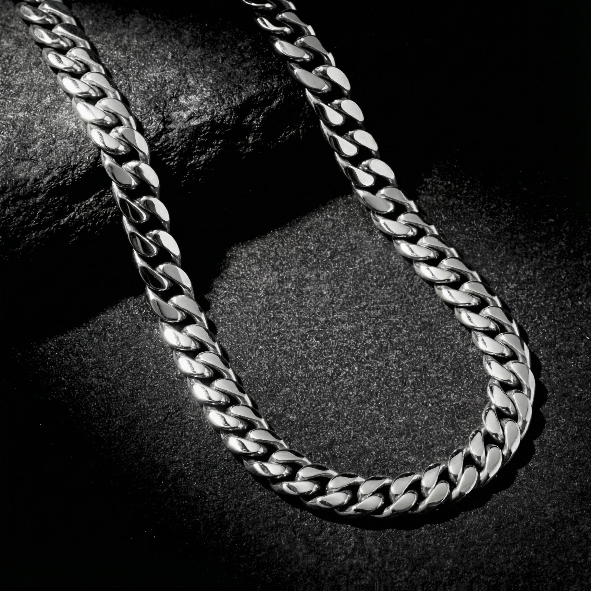 The Foundation Cuban Chain - Silver - 12mm