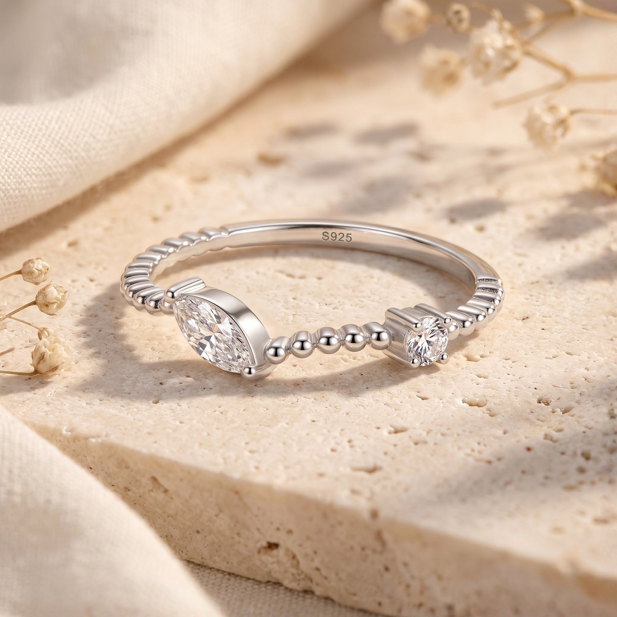 The Beaded Bypass Ring