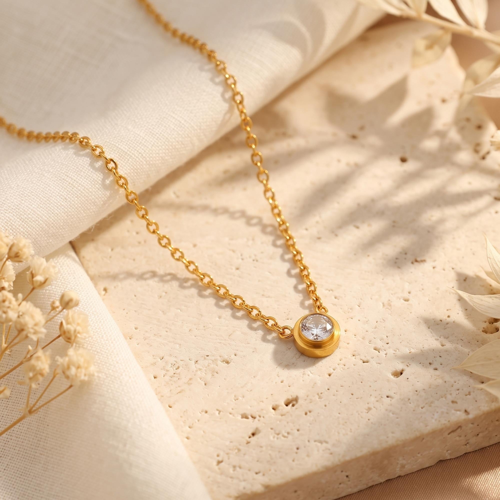 The Lumina Bezel Necklace