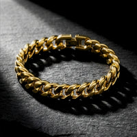 The Golden Ratio Cuban Bracelet - Gold - 8MM