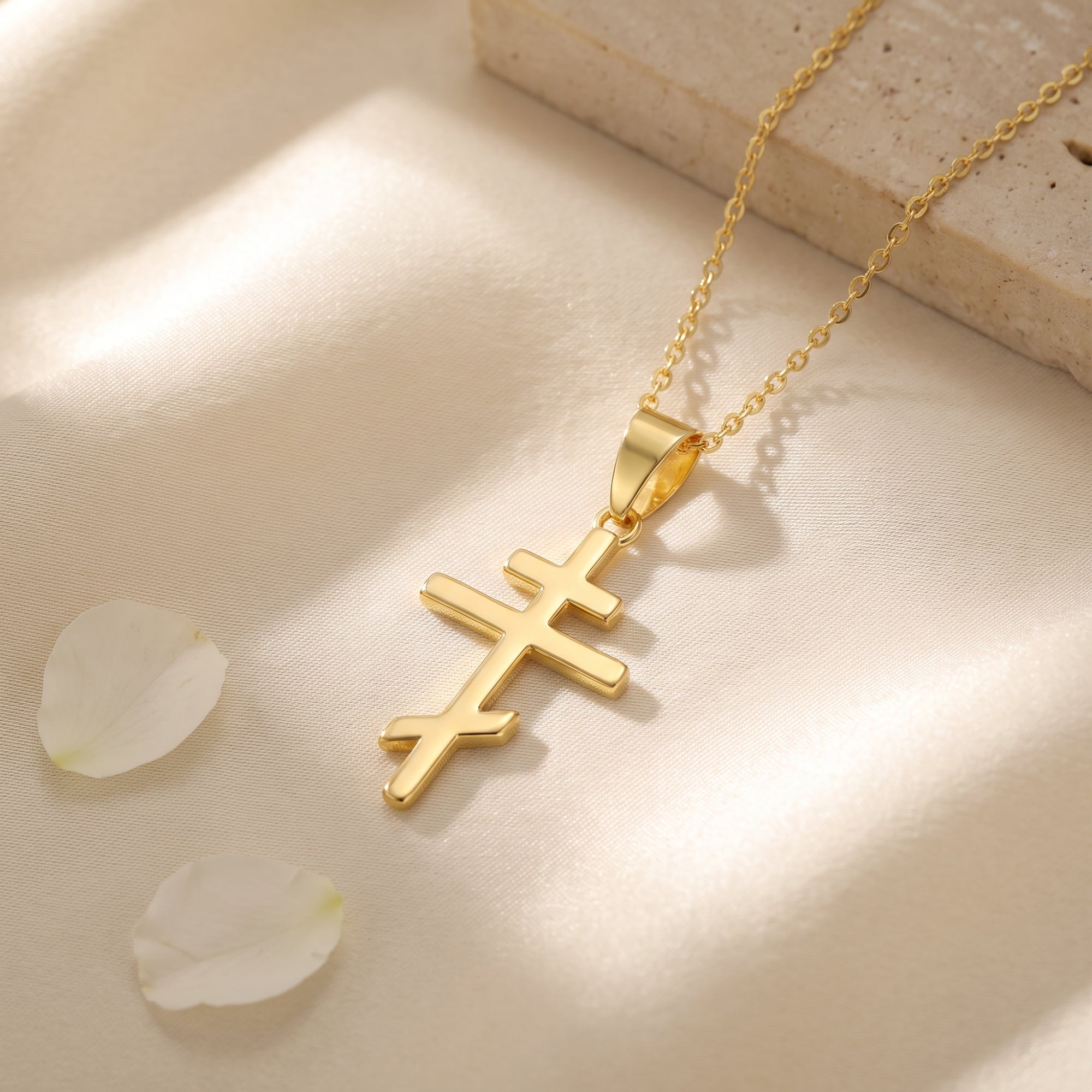 The Byzantine Eastern Cross Necklace