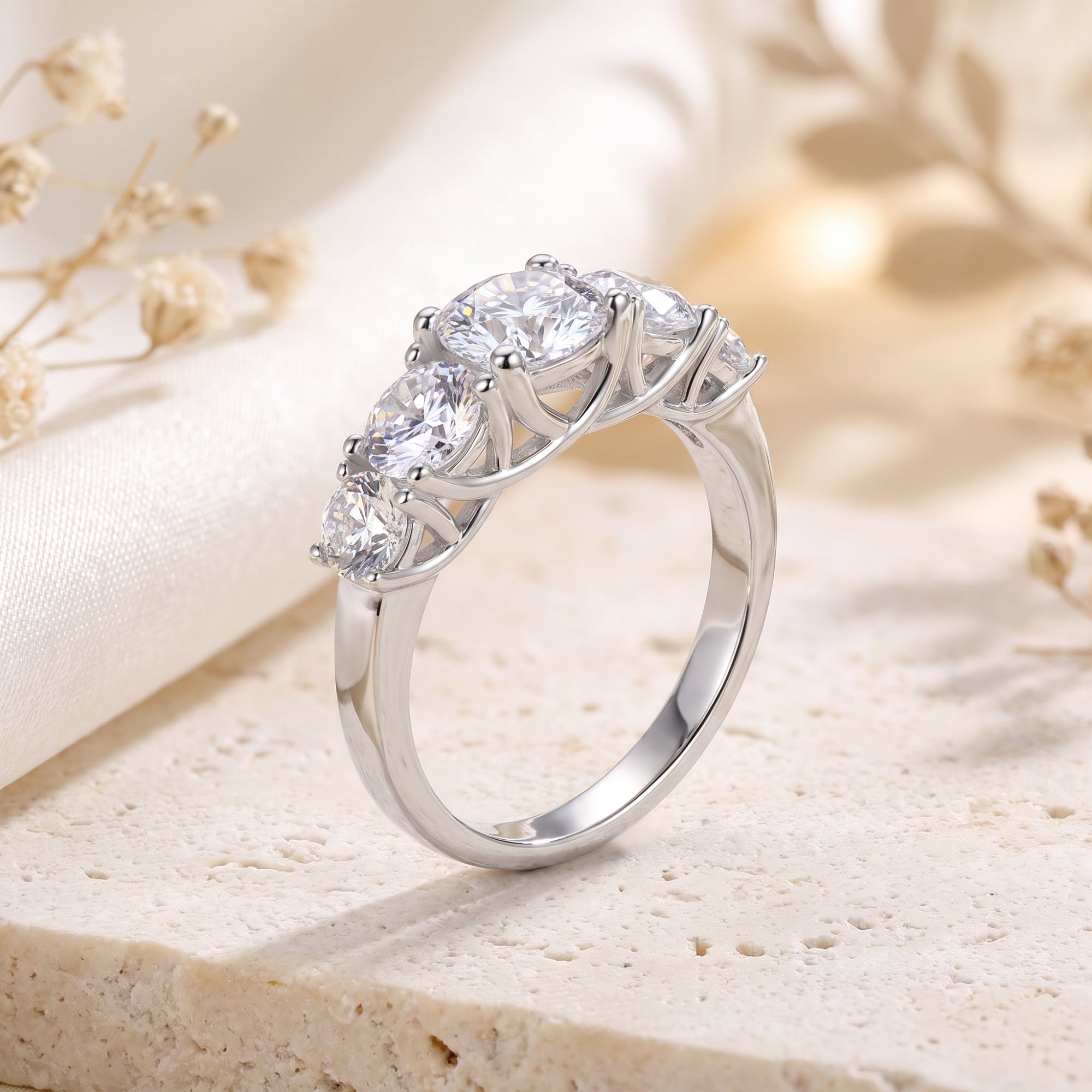 The Aria Five-Stone Ring