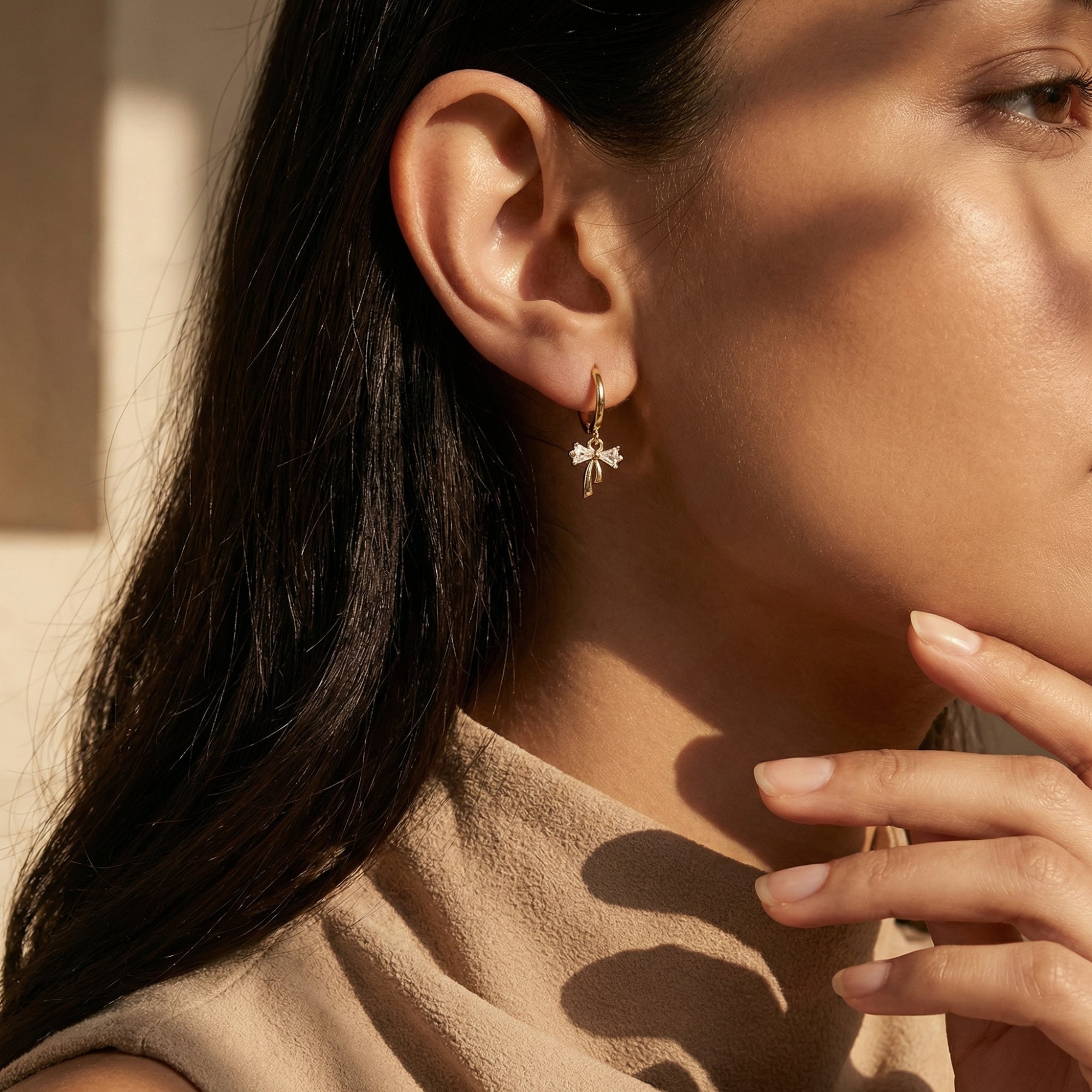 The Tied Together Bow Earrings