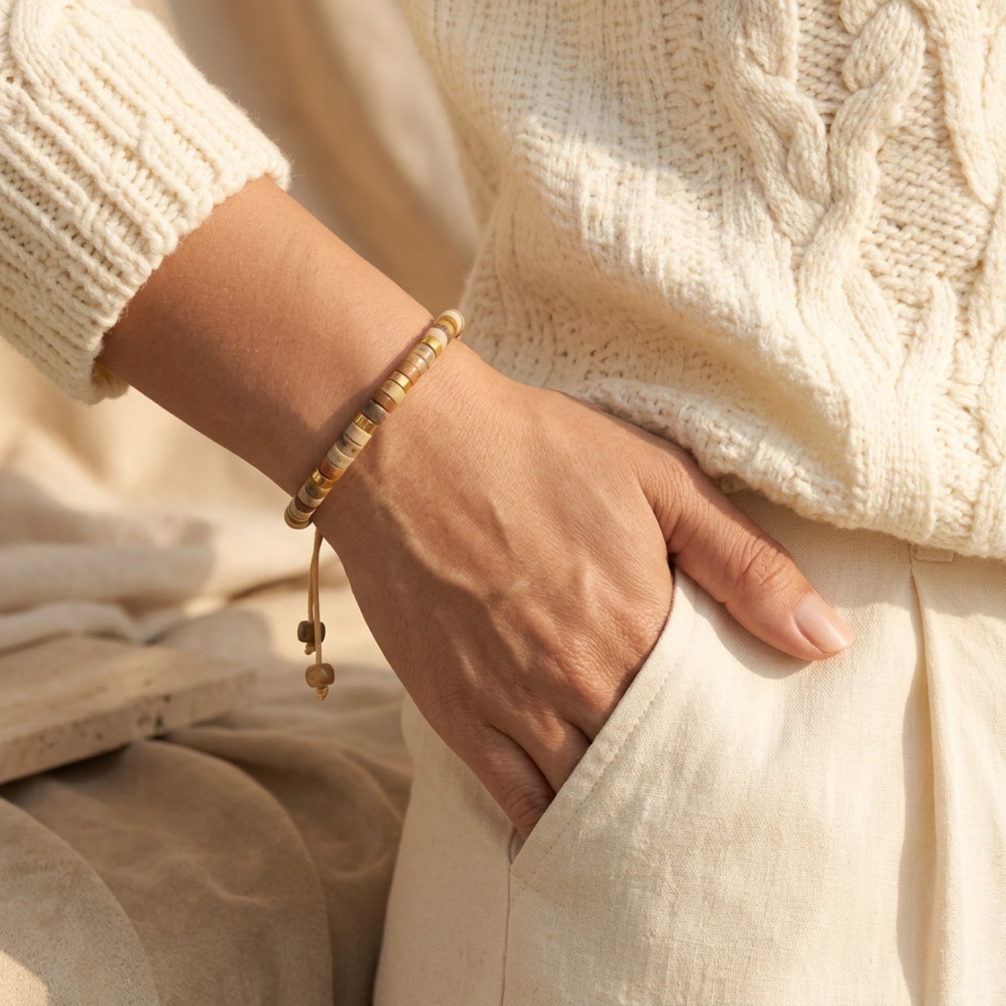 The Resilient Spirit Natural Agate Bracelet