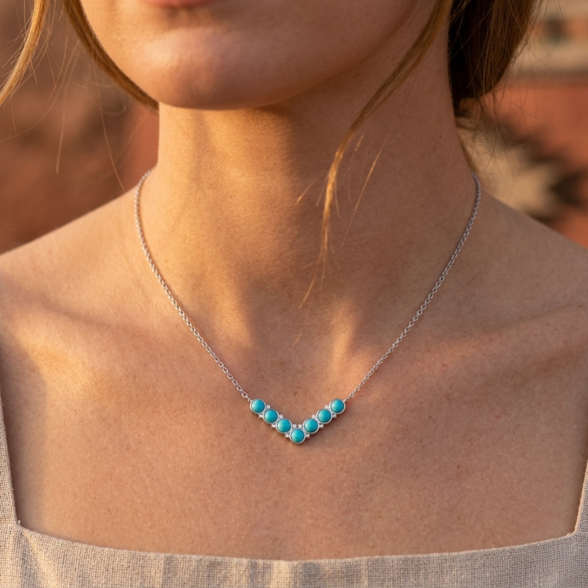 The Mojave Sky Turquoise Necklace