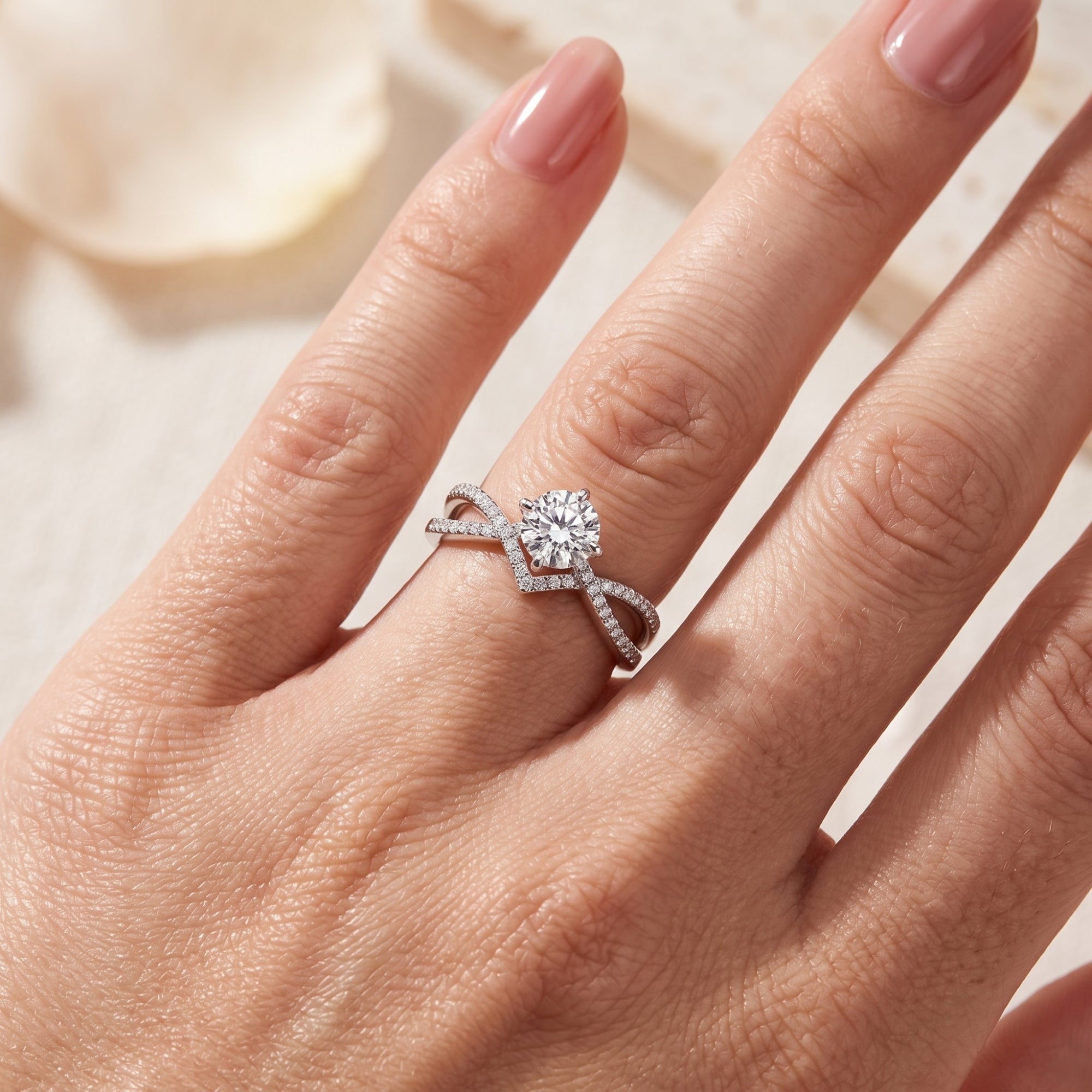 The Aria Infinity Solitaire Ring