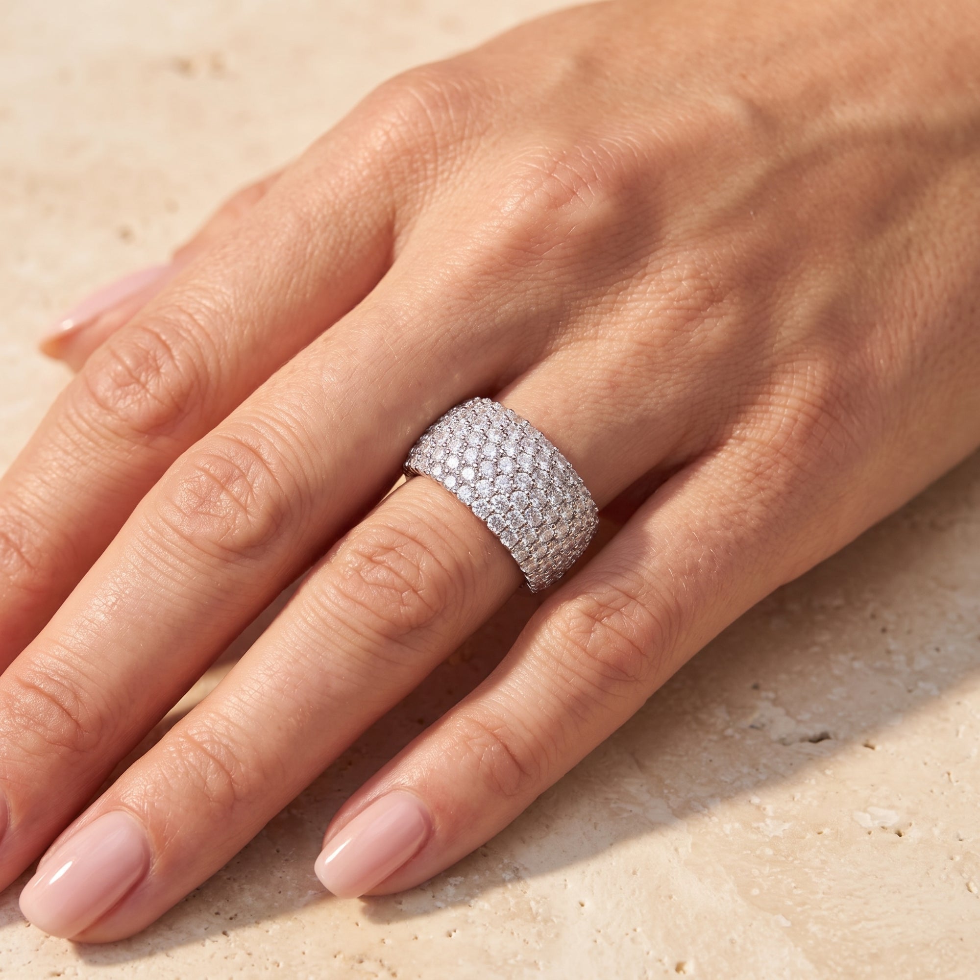 The Cascade Shimmer Ring