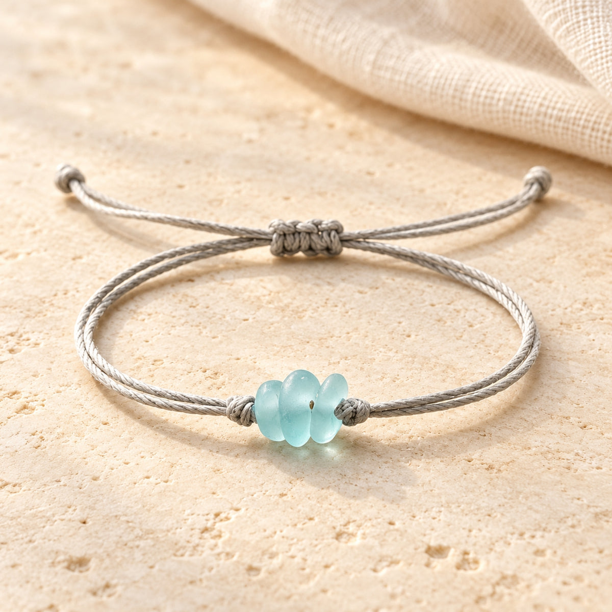 The Sea Glass Cord Bracelet
