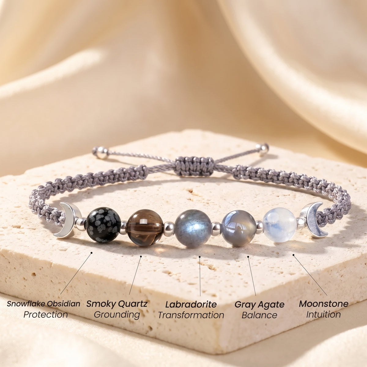 The Lunar Phase Braided Bracelet