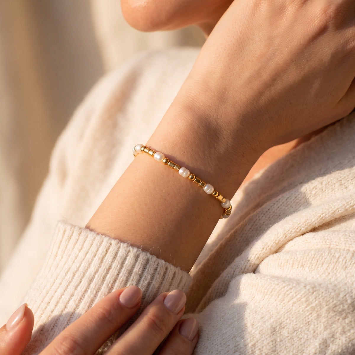 The Morse Code Pearl Bracelet