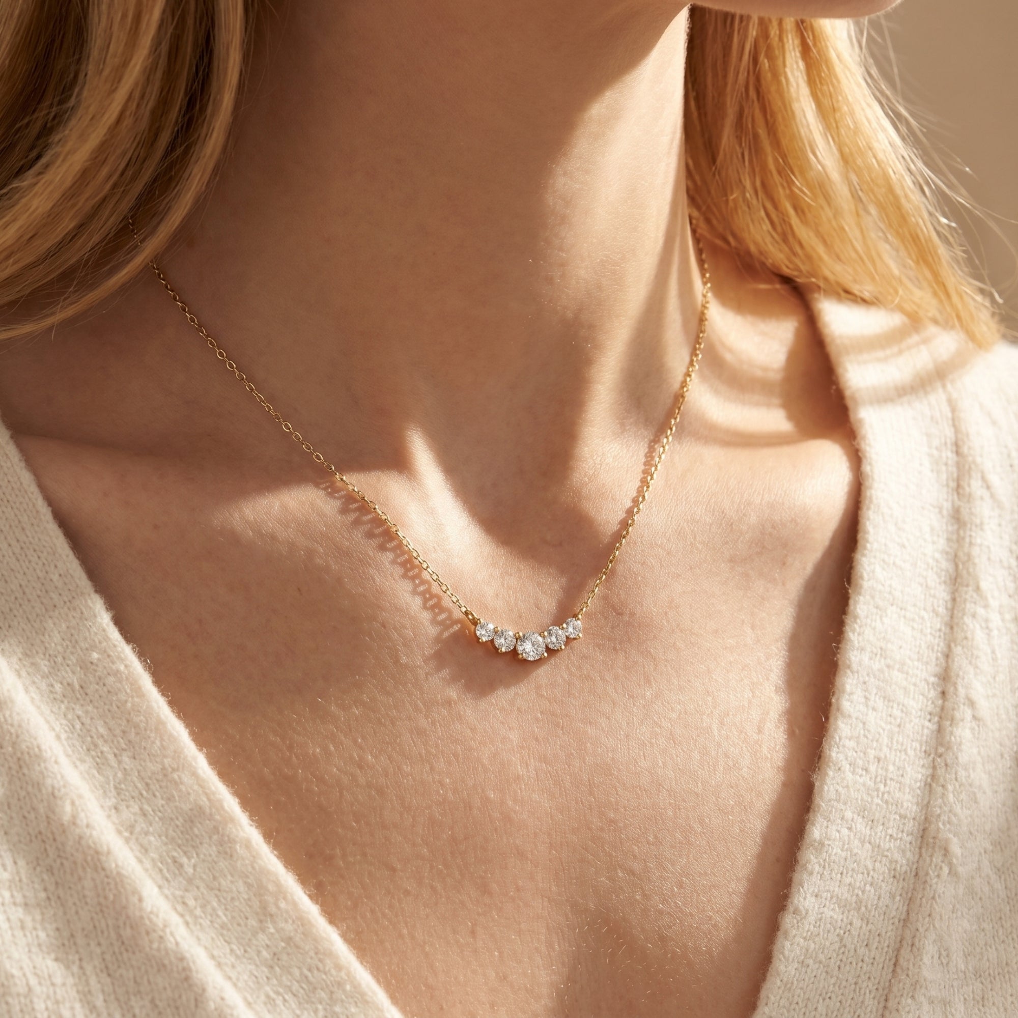 The Antonella Moissanite Pendant Necklace