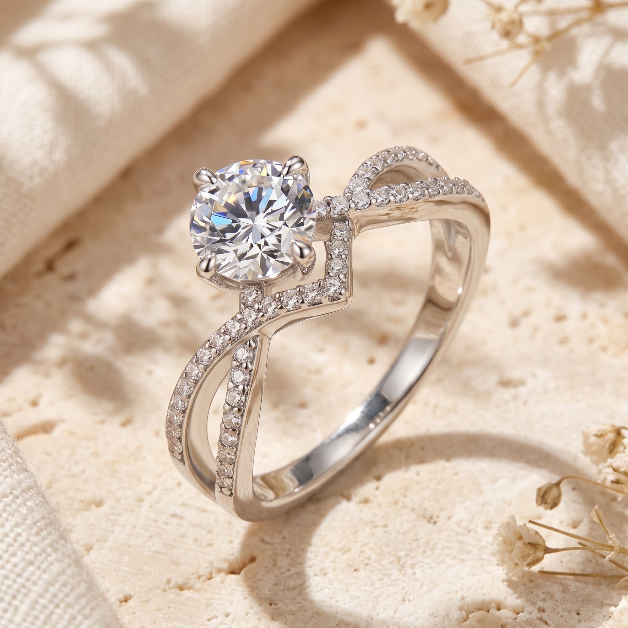 The Aria Infinity Solitaire Ring
