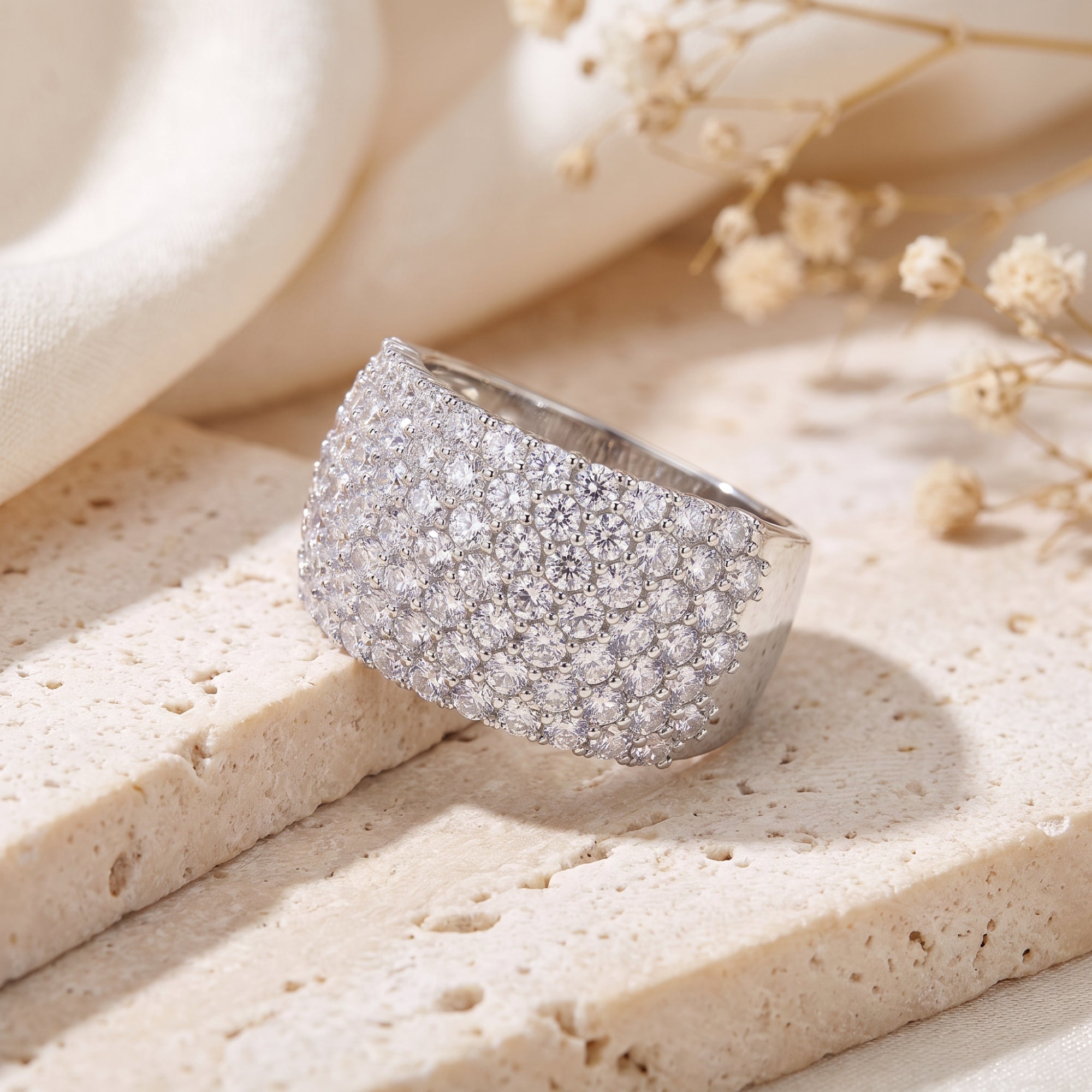 The Cascade Shimmer Ring