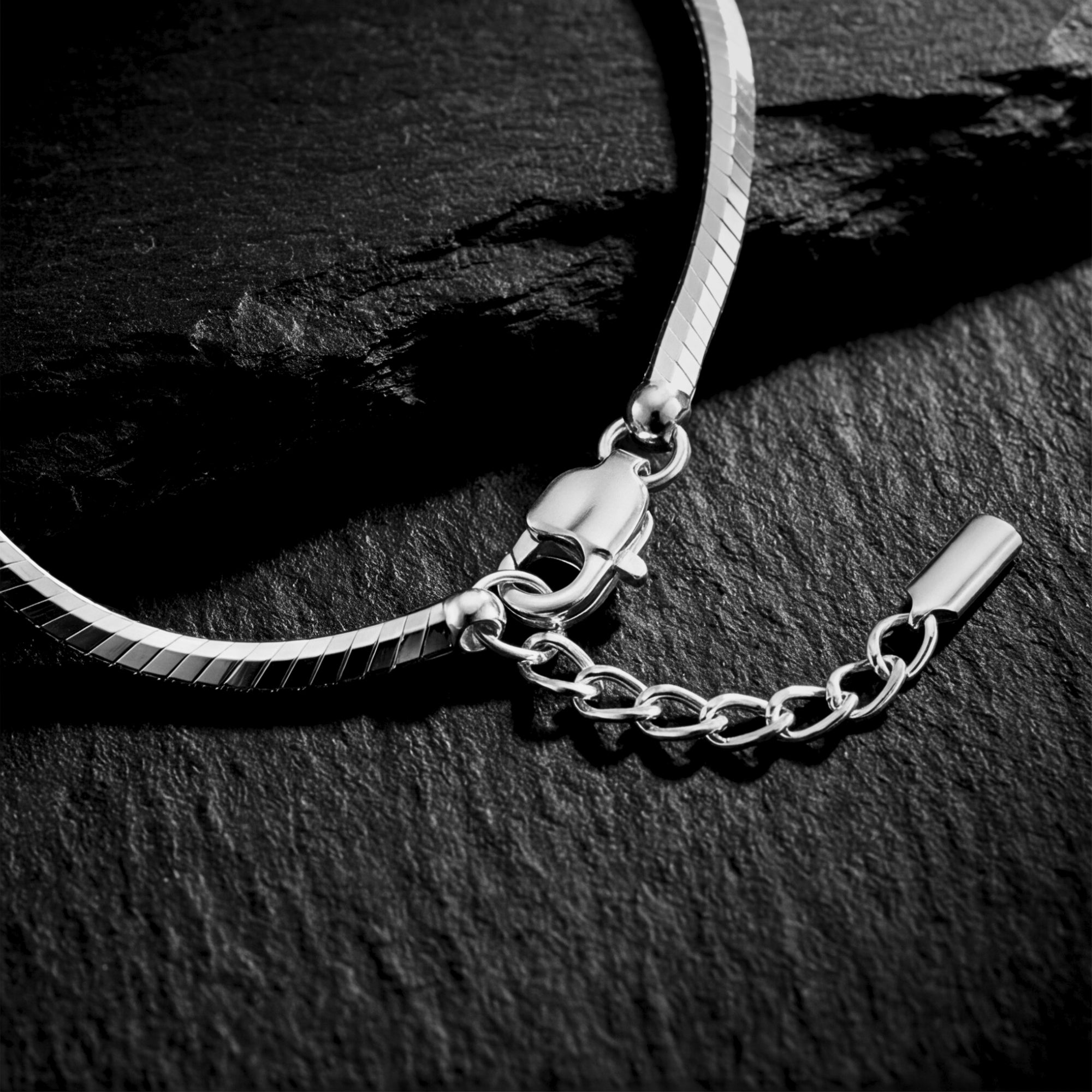 Octagon Link Bracelet - Silver