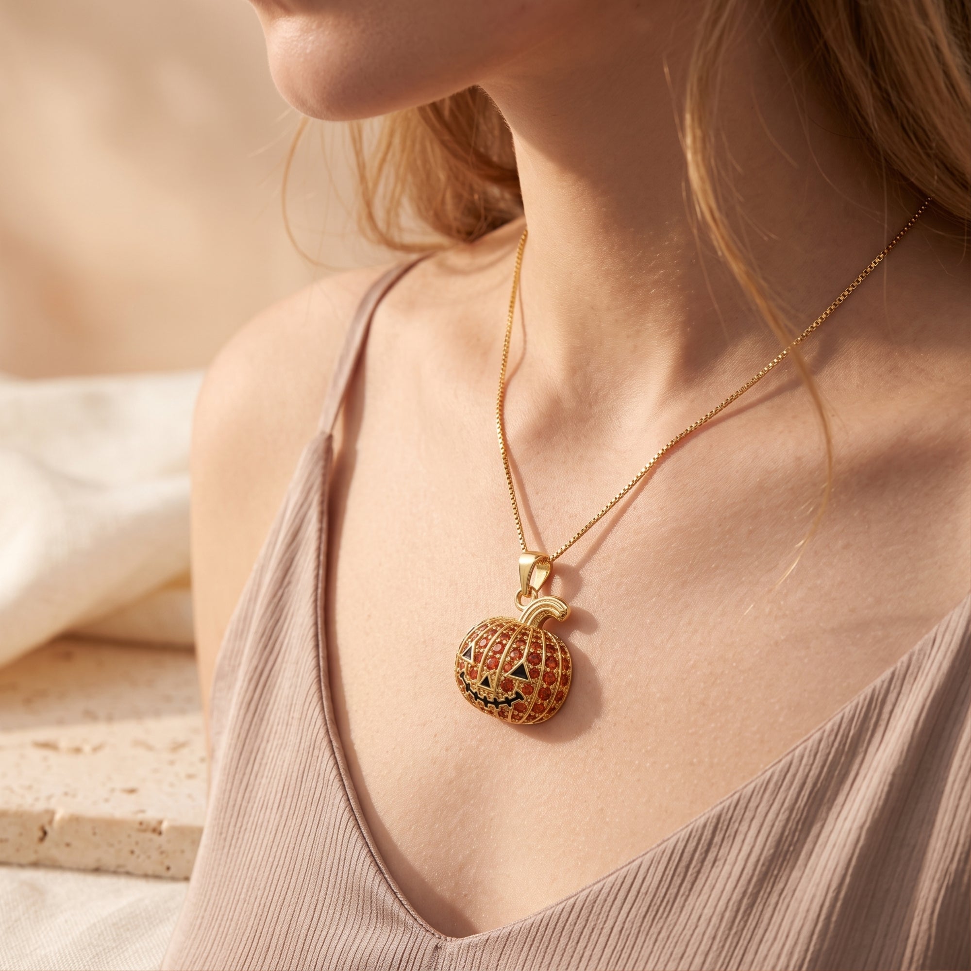 The Midnight Pumpkin Necklace