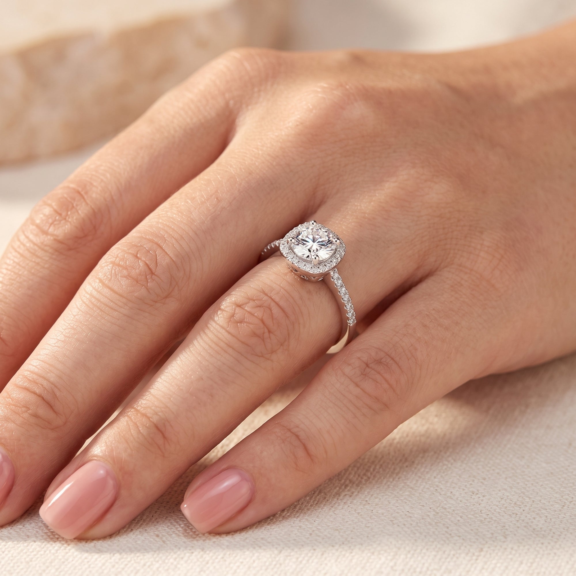 The Elianessa Halo Ring