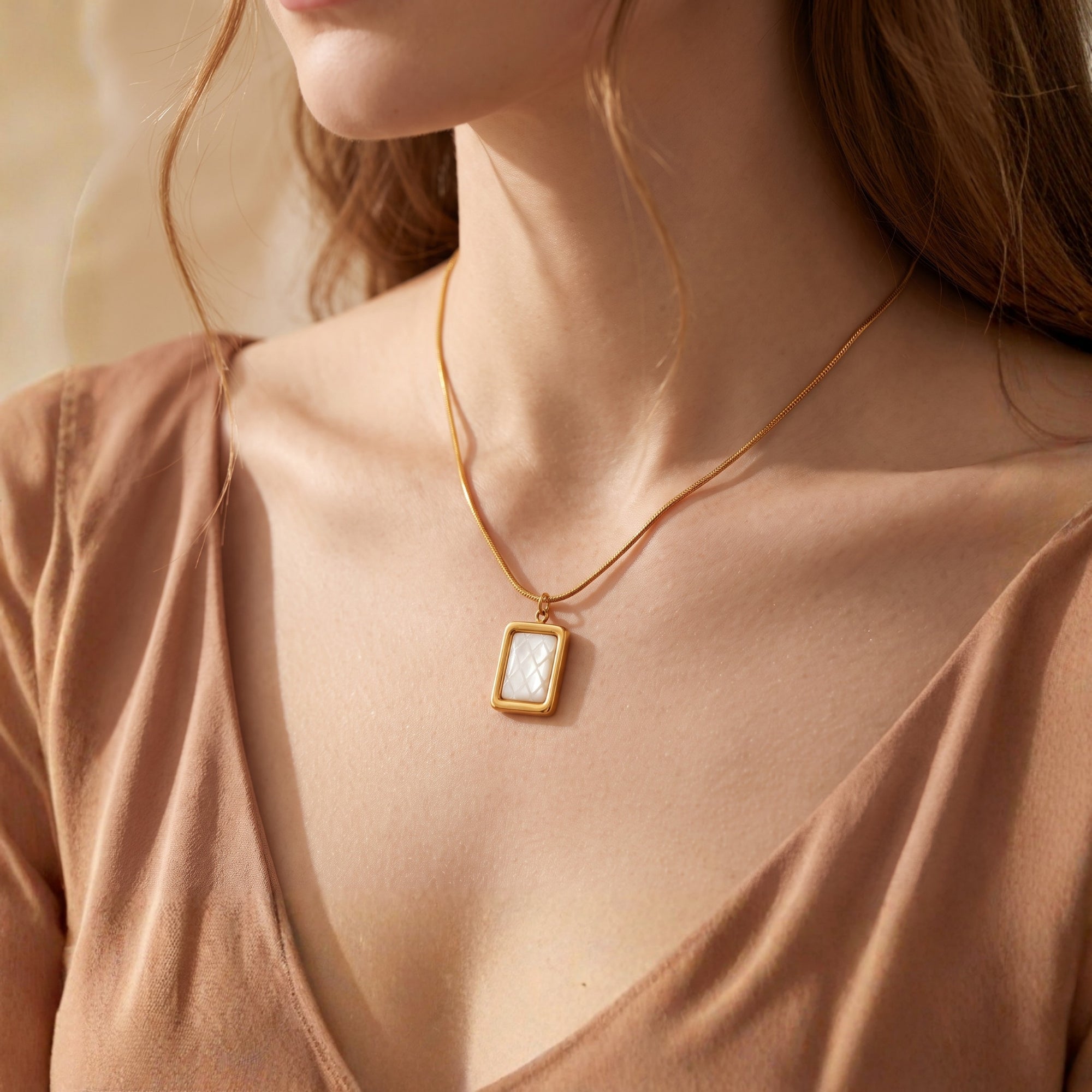 The Tessera Quilted Necklace