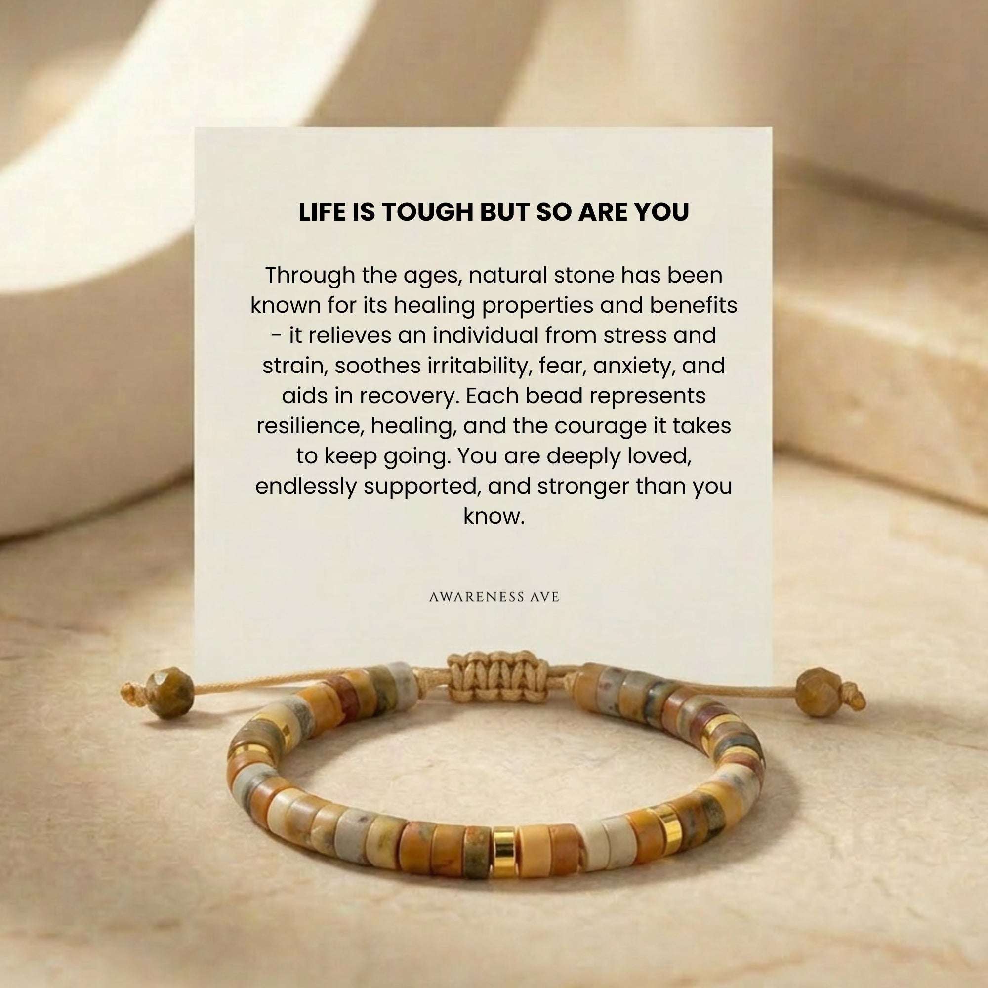 The Resilient Spirit Natural Agate Bracelet