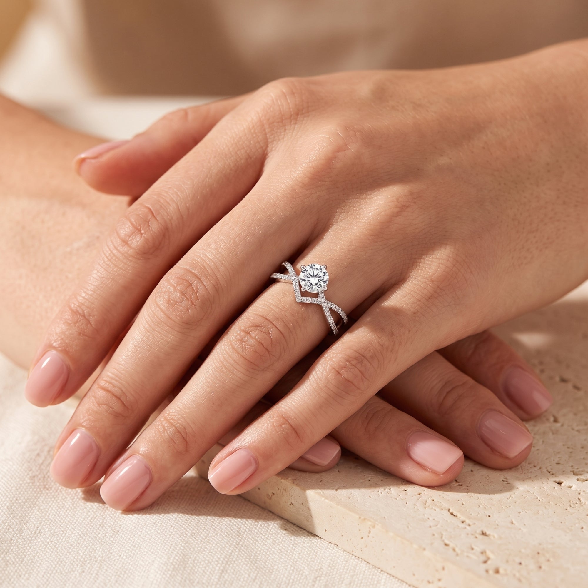The Aria Infinity Solitaire Ring