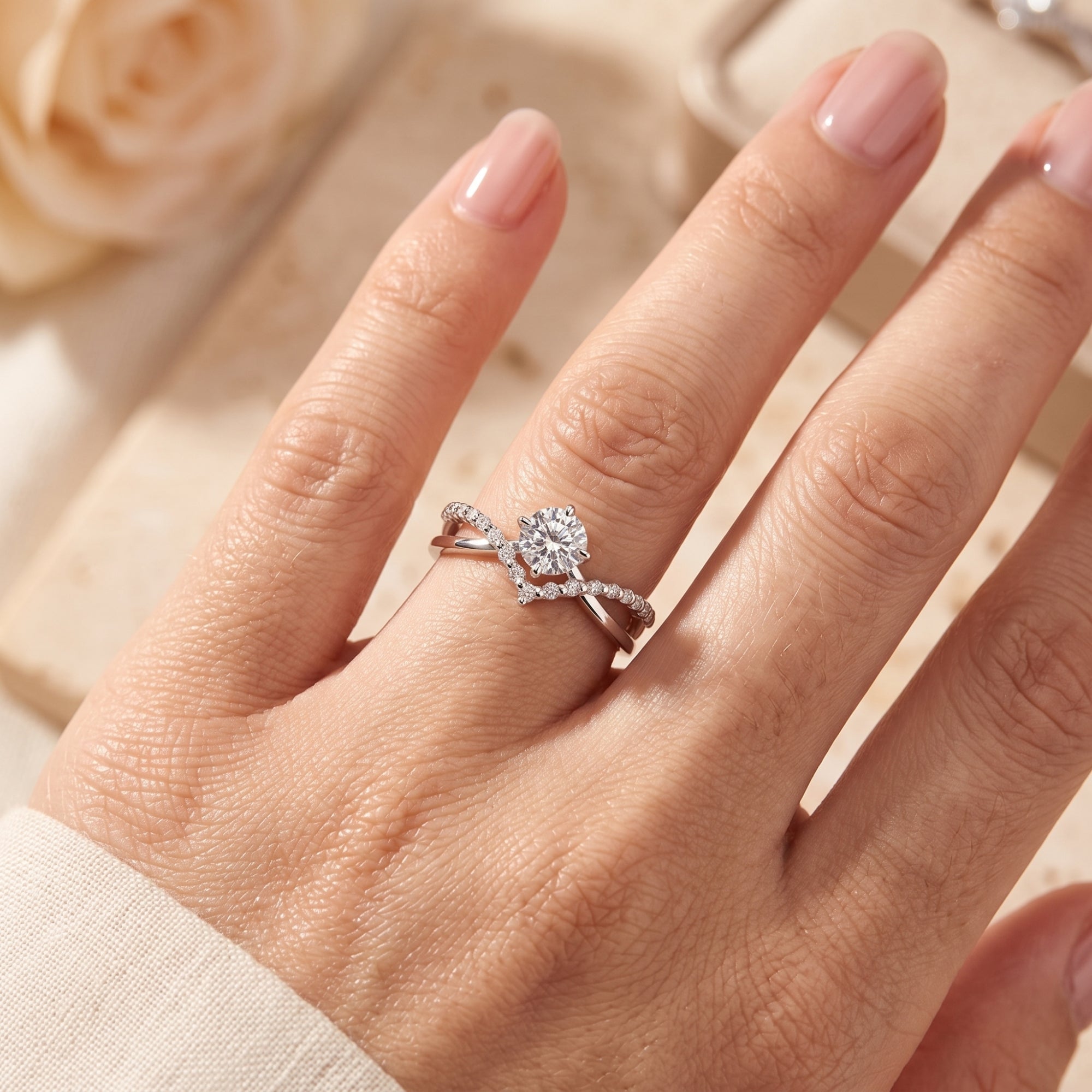 The Chevron Split Band Ring