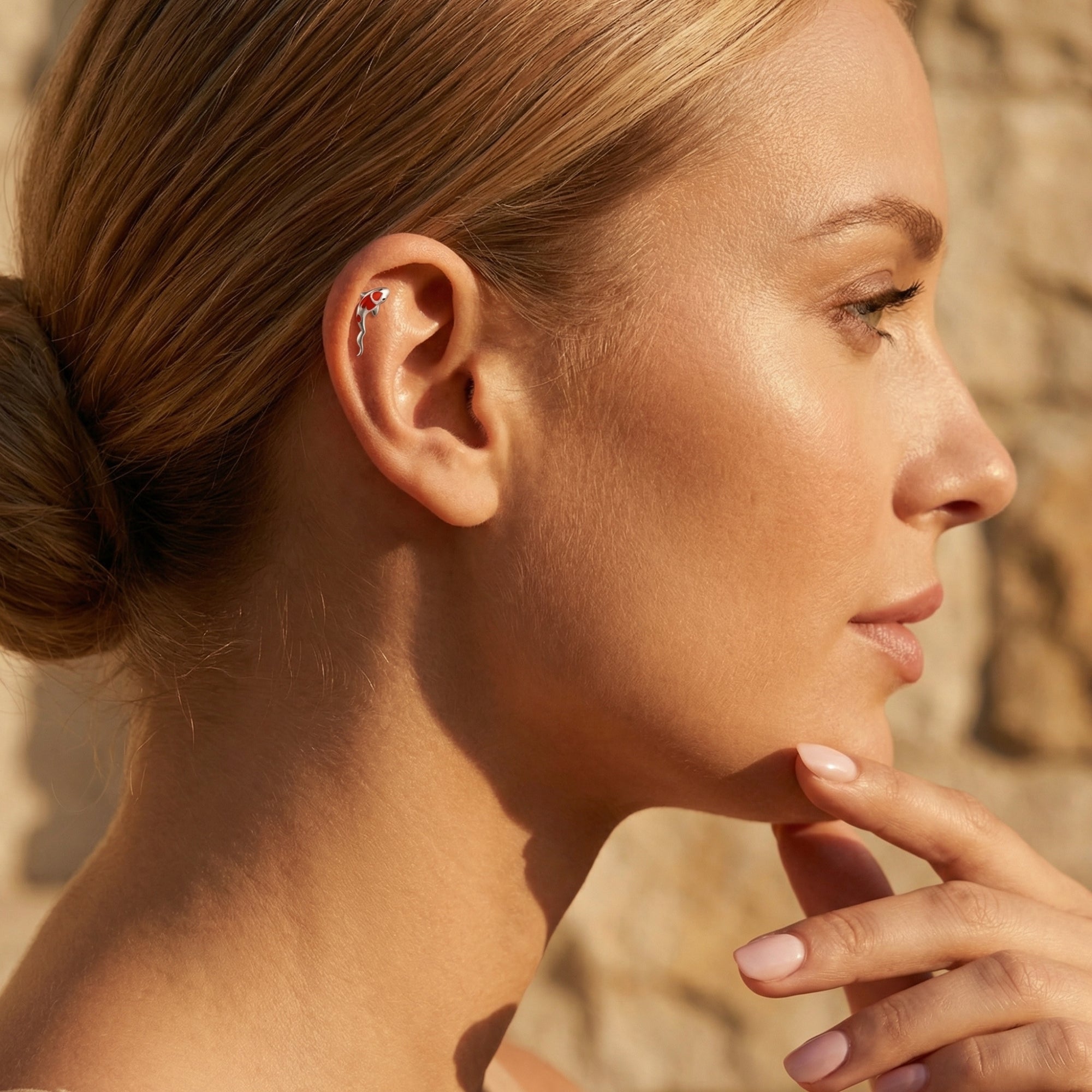 The Crimson Koi Earrings