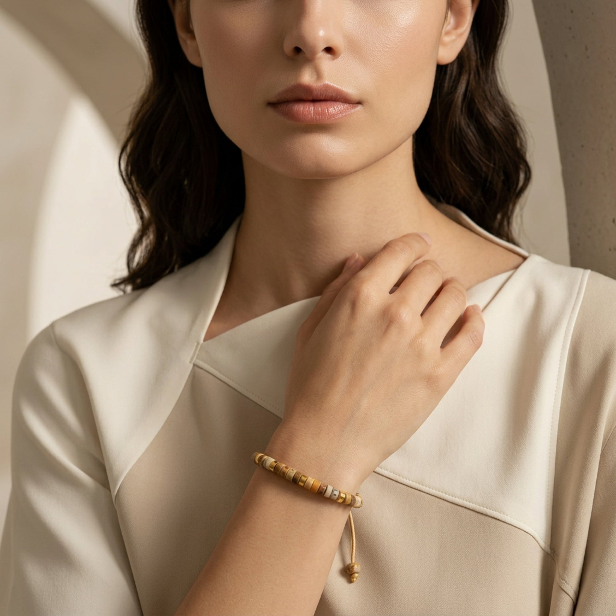 The Resilient Spirit Natural Agate Bracelet