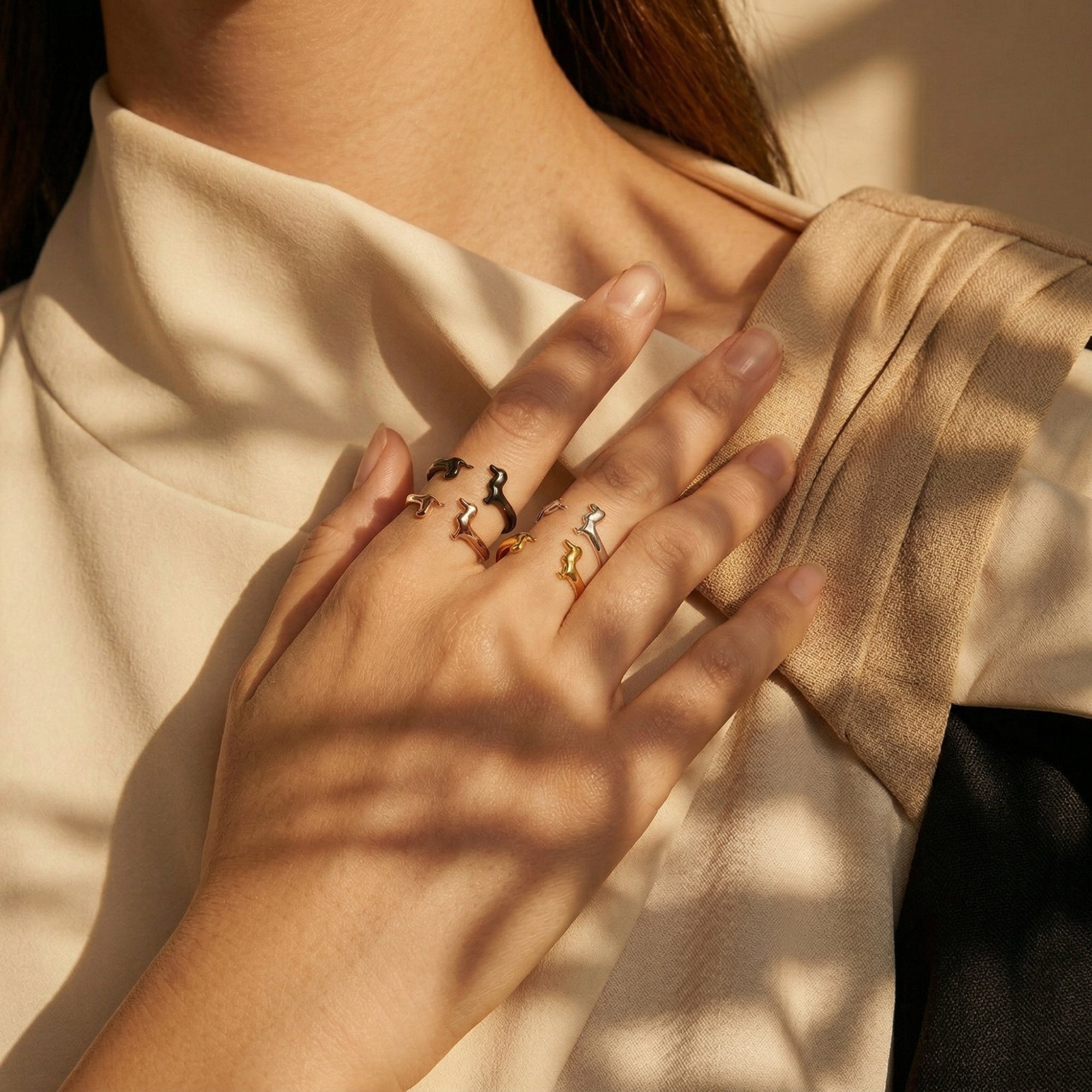 The Devoted Dachshund Adjustable Ring