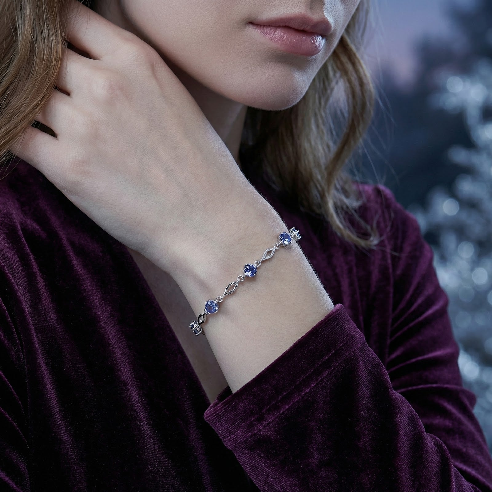 The Nerisette Station Bracelet - S925 Sterling Silver