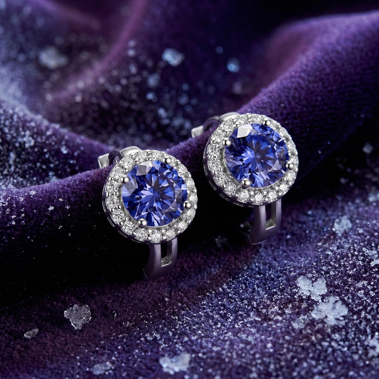 The Valerienne Halo Studs - S925 Sterling Silver