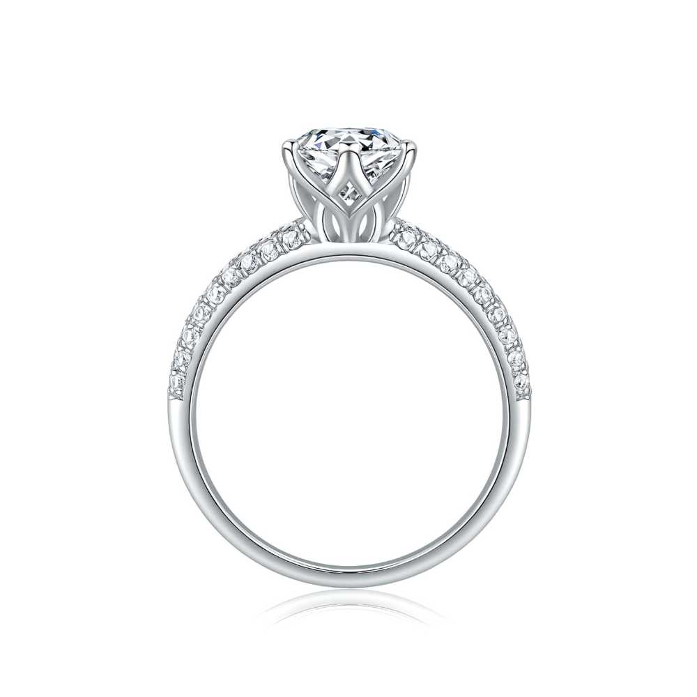 1CT Round Cut Eternity Pavé Lab Diamond Ring