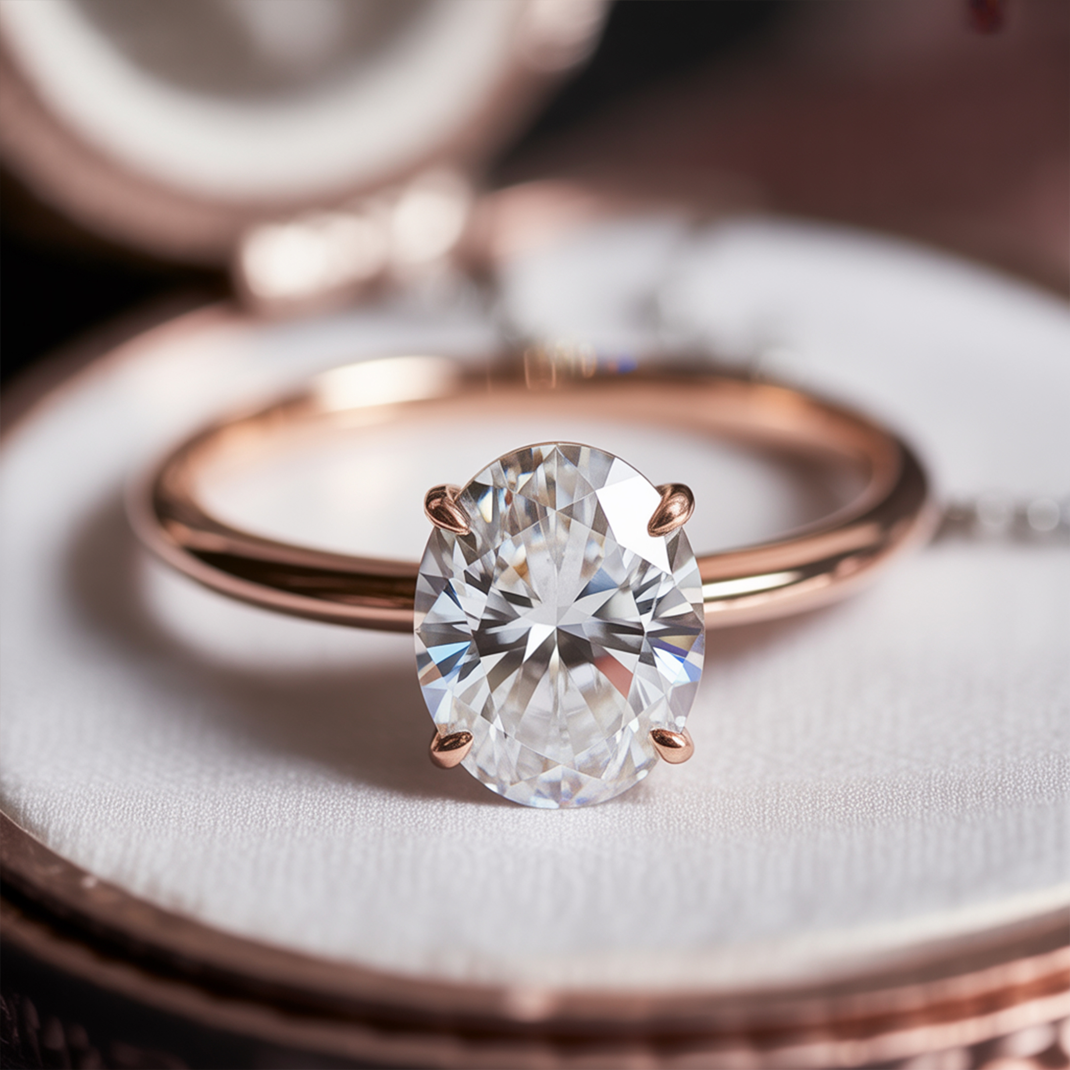 De Luna - Solitaire Moissanite Ring