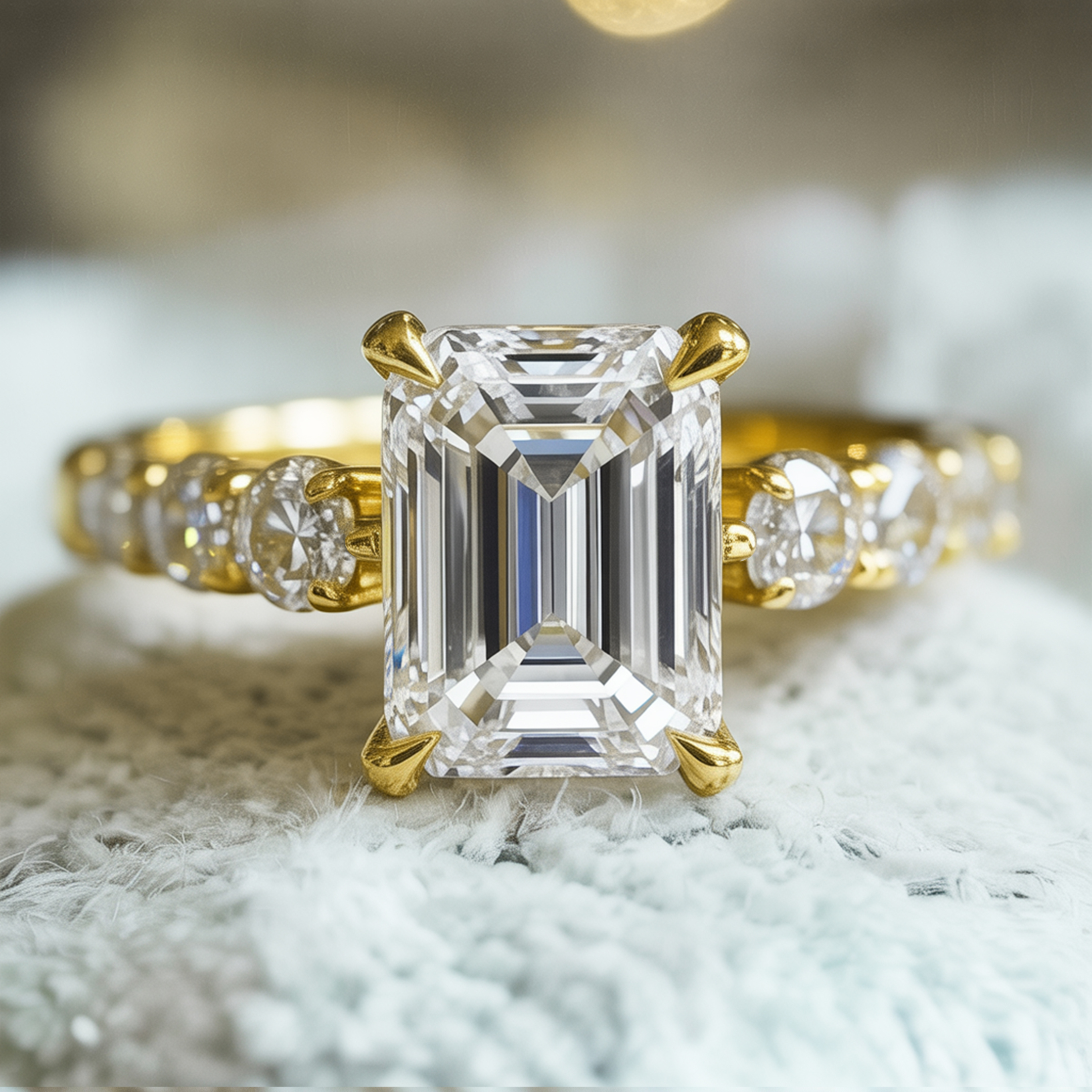 The Celestine - Emerald Cut